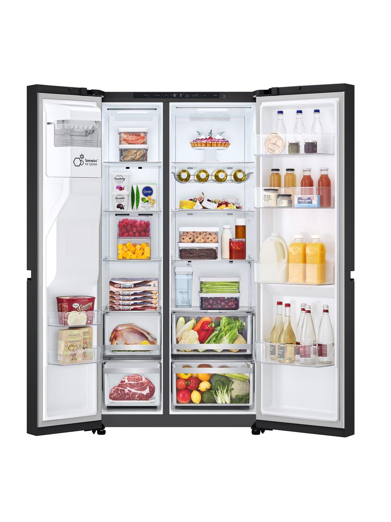 Image 3 of 7 of LG GSLE81EPBD 628 Smart Inverter American Style Fridge Freezer ESSENCE MATTE BLACK
