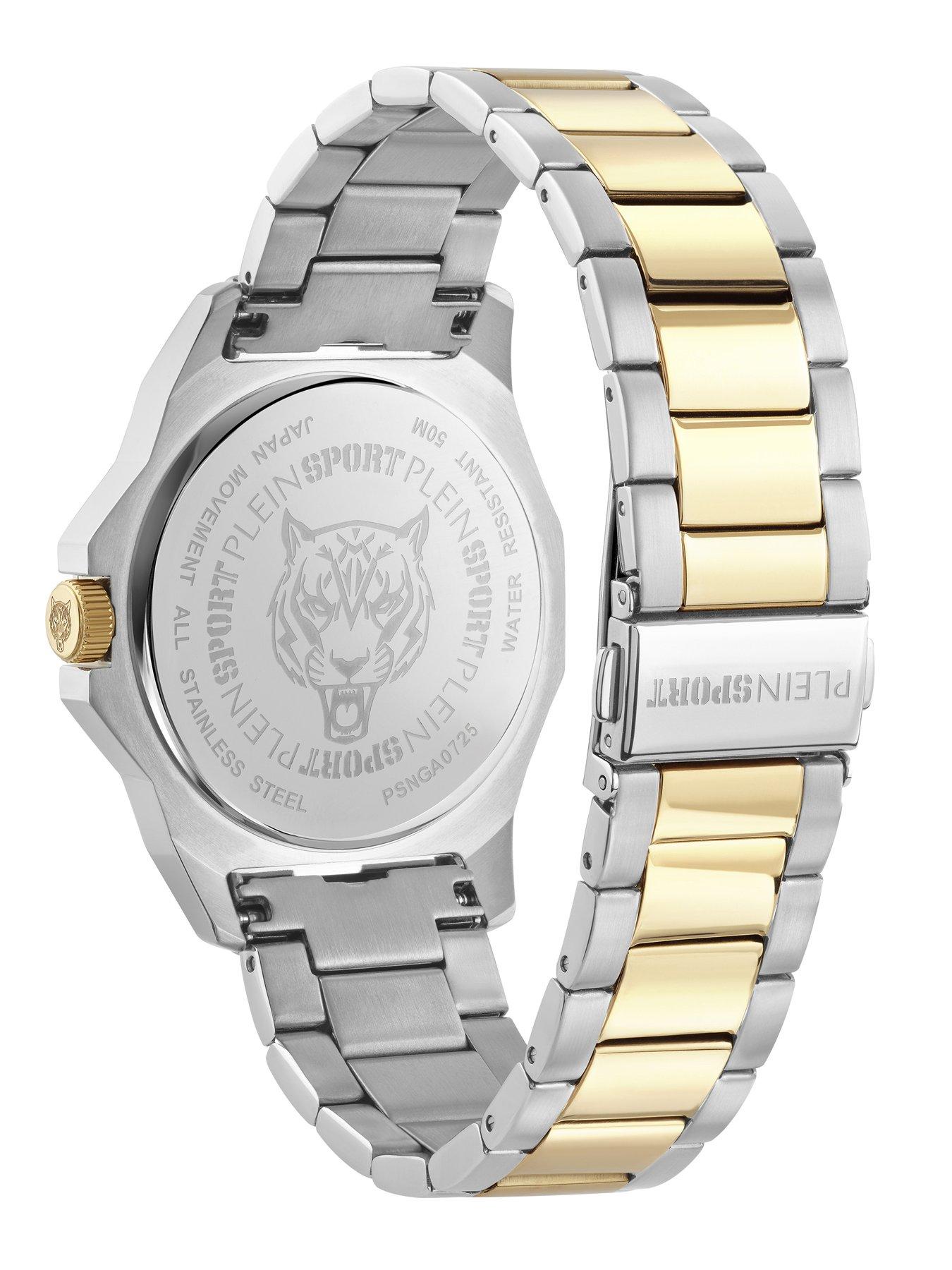 Image 2 of 3 of Philipp Plein PLEIN SPORT ONYX 42MM BICO CASE, GREEN DIAL, TWO TONE BRACELET