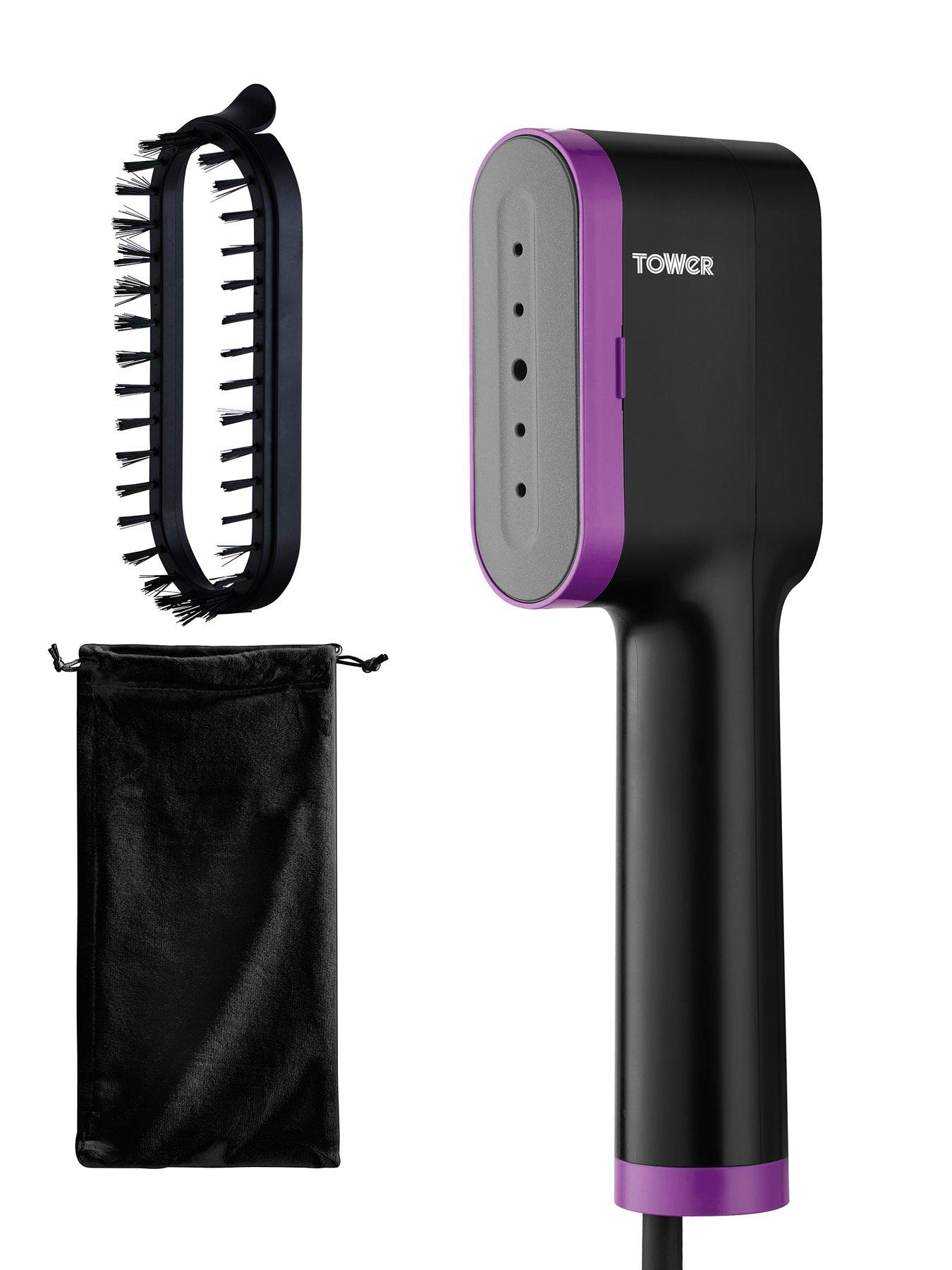Tower T22038LIL Ceraglide Handheld Garment Steamer - Black  &  Lilac
