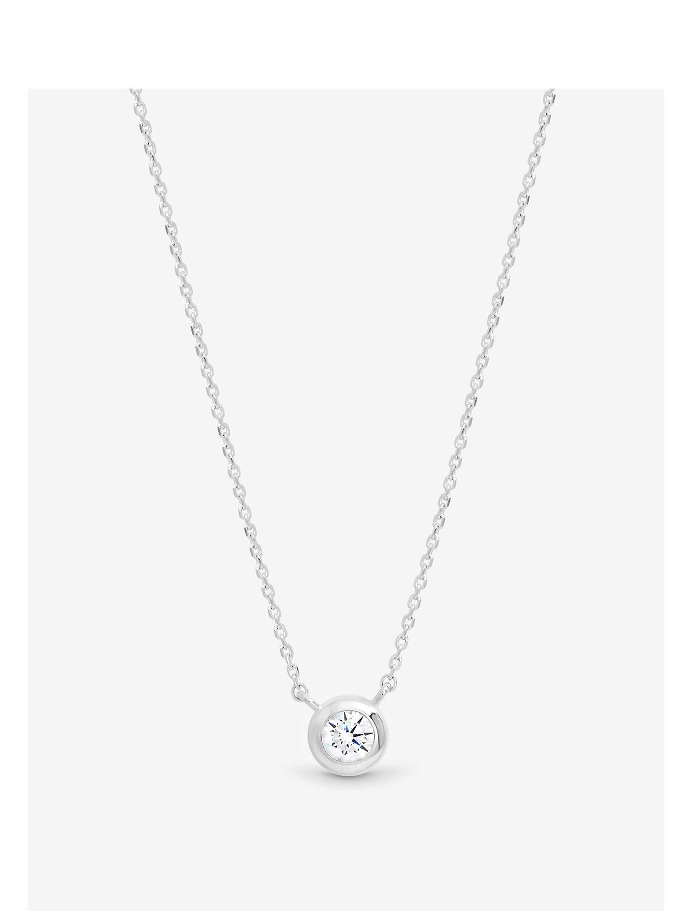 Simply Silver Sterling Silver 925 Clean Polished Besel Pendant