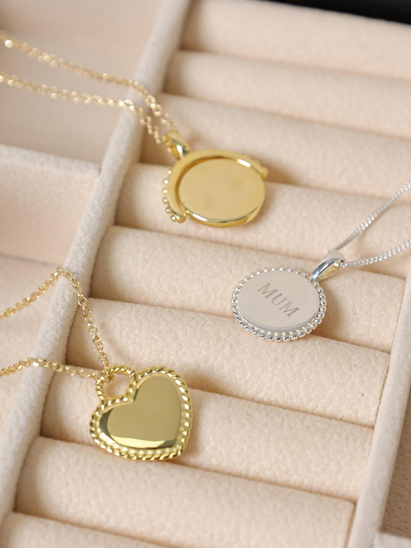 Image 3 of 3 of Simply Silver Simply Silver Sterling Silver 925 Polished Beaded Edge Round Pendant