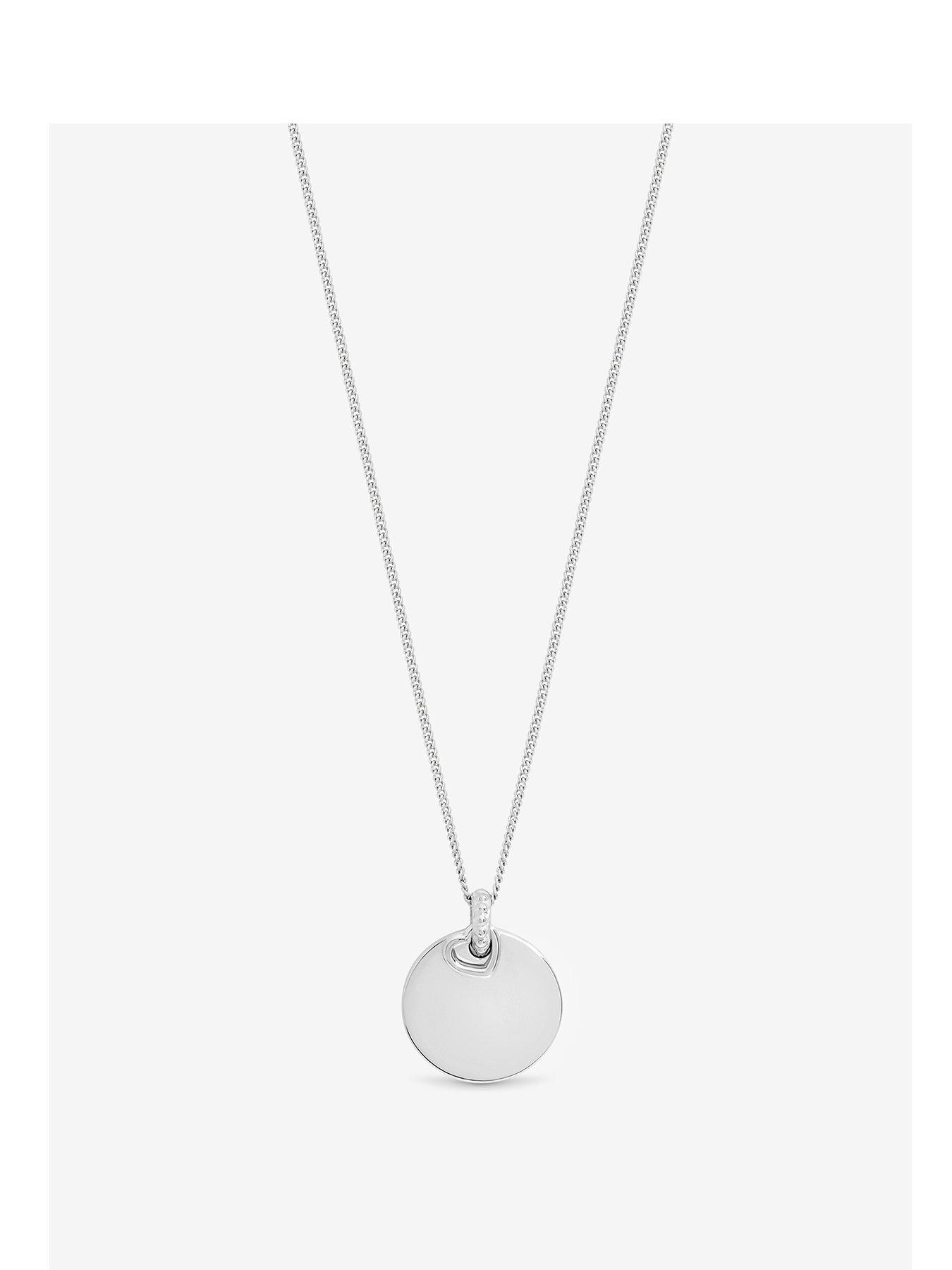 undefined Simply Silver Sterling Silver 925 Polished Heart Charm Pendant