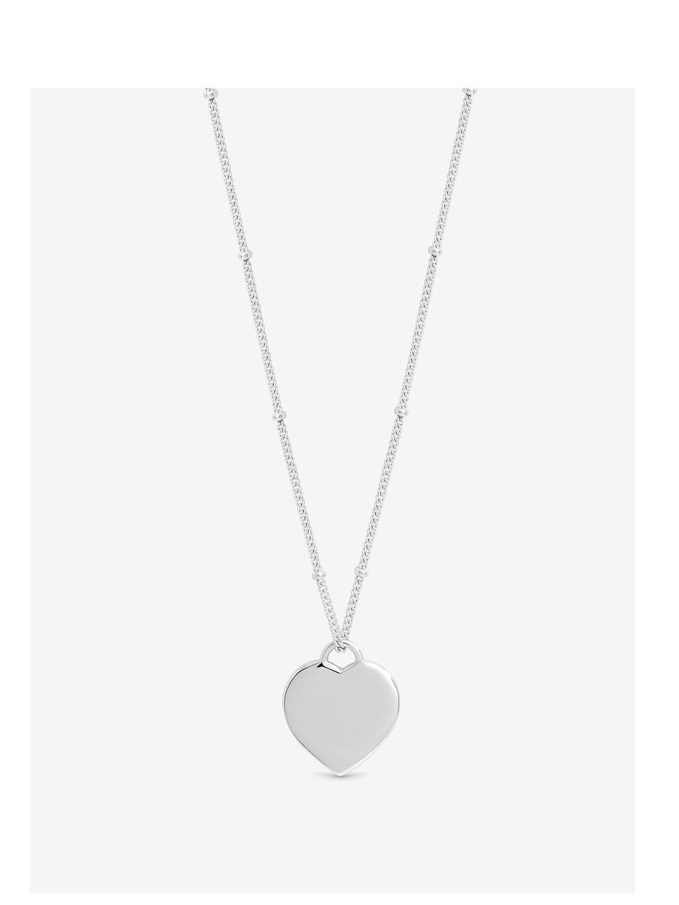 Simply Silver Sterling Silver 925 Polished Heart Pendant