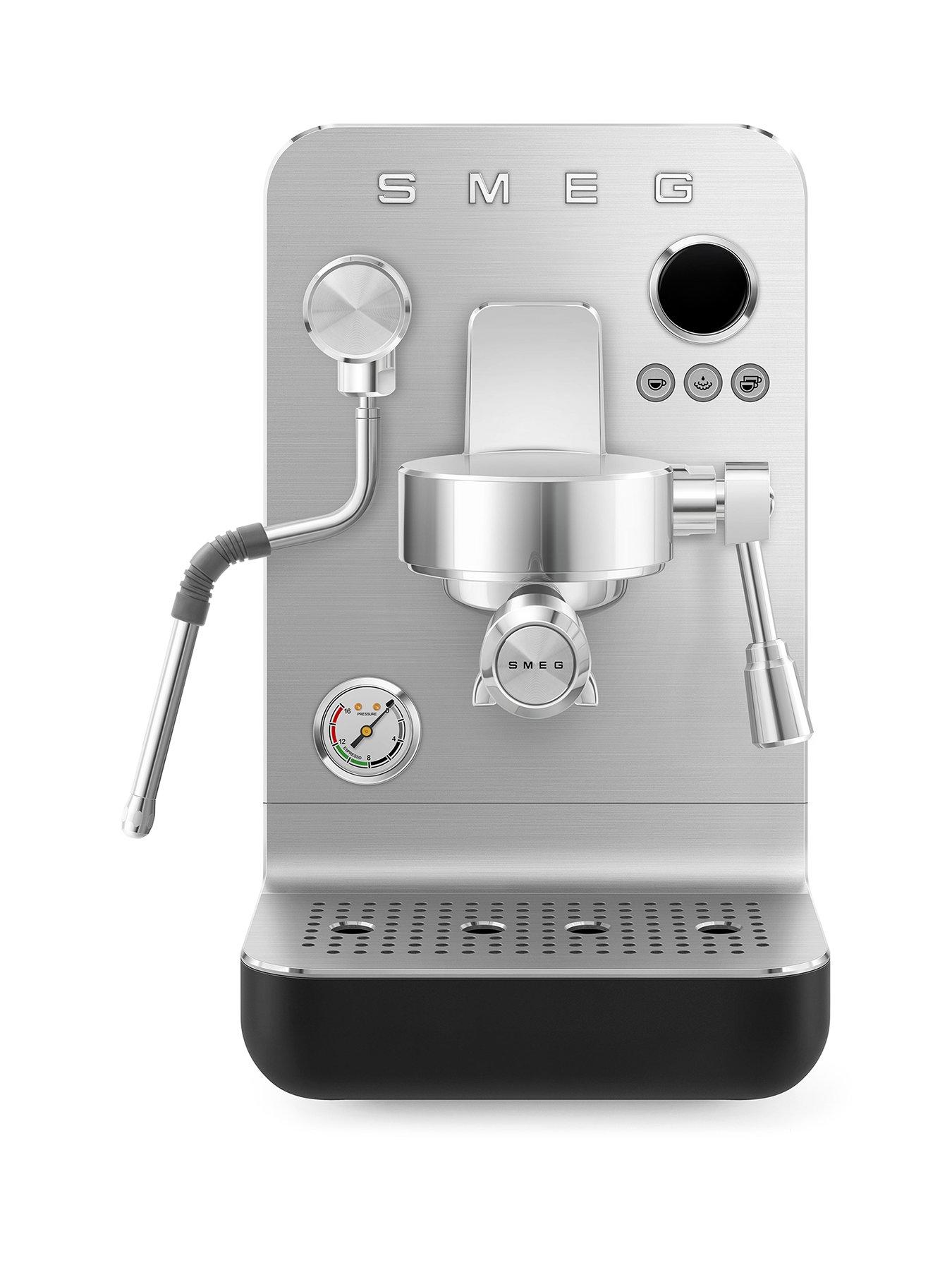 Smeg EMC02BLMUK Mini Pro Espresso Coffee Machine - Black
