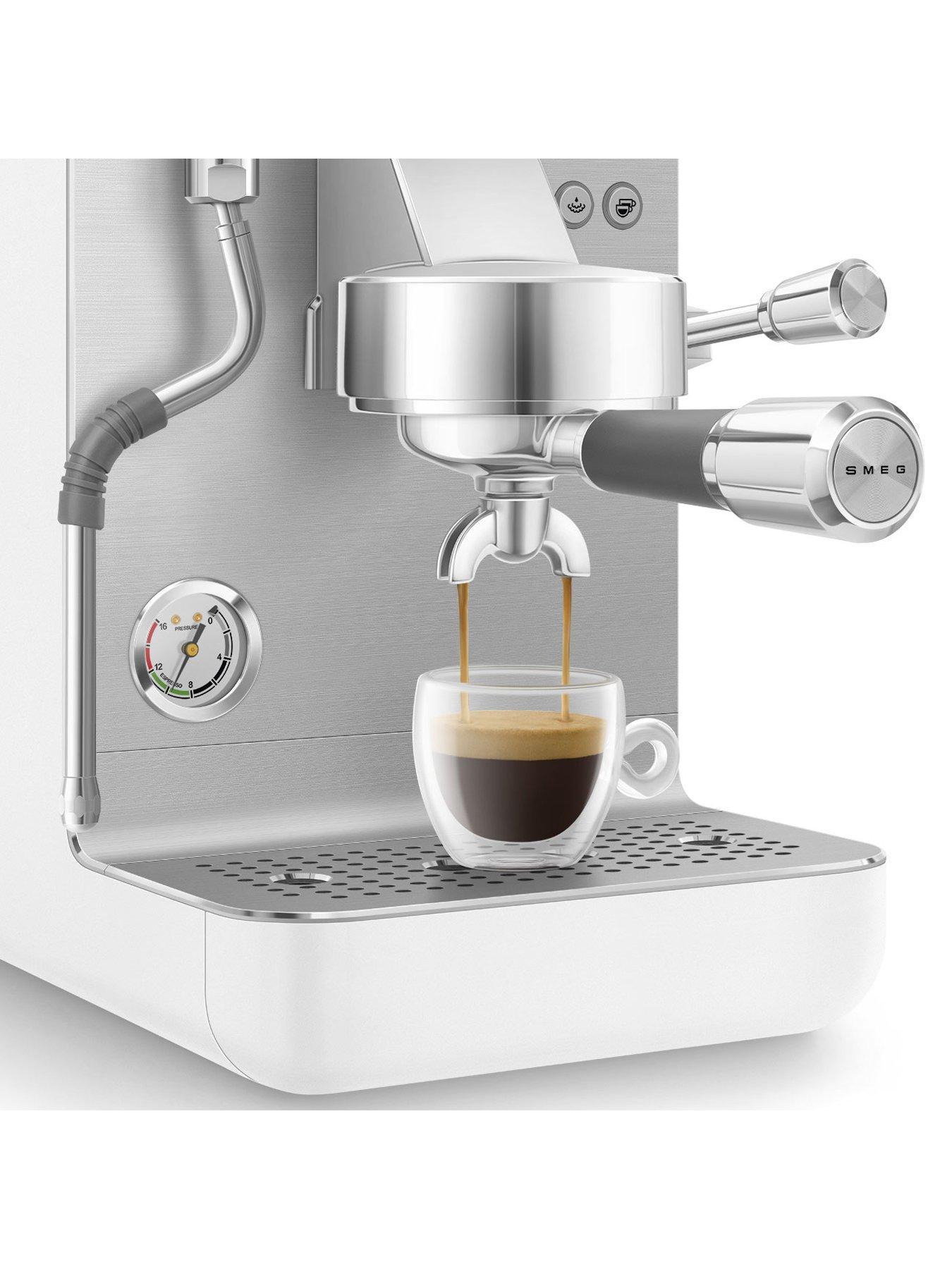 Image 7 of 7 of Smeg EMC02WHMUK Mini Pro Espresso Coffee Machine - White