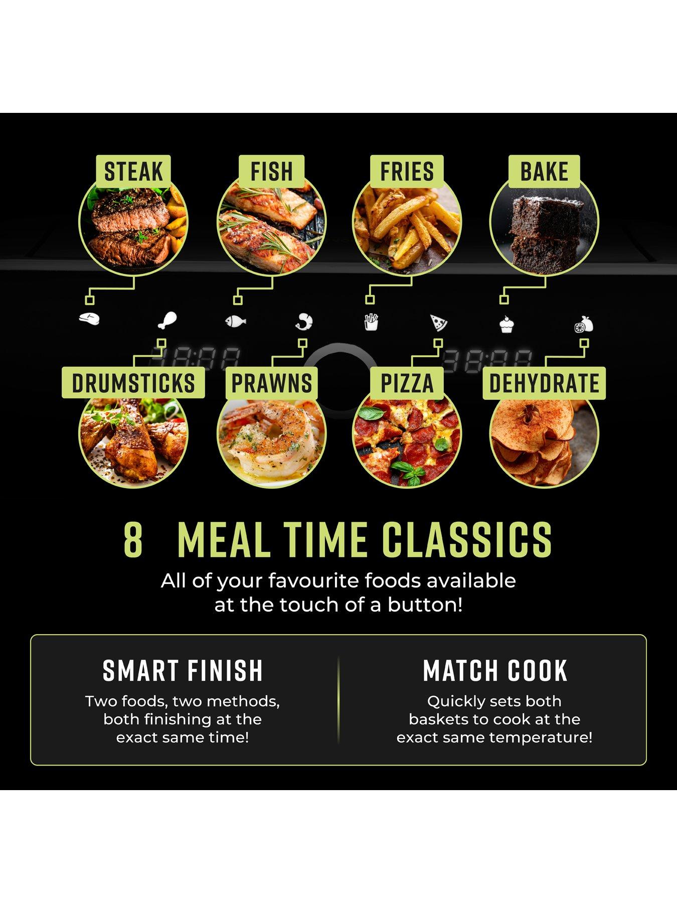 Image 4 of 7 of Tower T17195 Elite Dual Basket Air Fryer - Graphite Grey