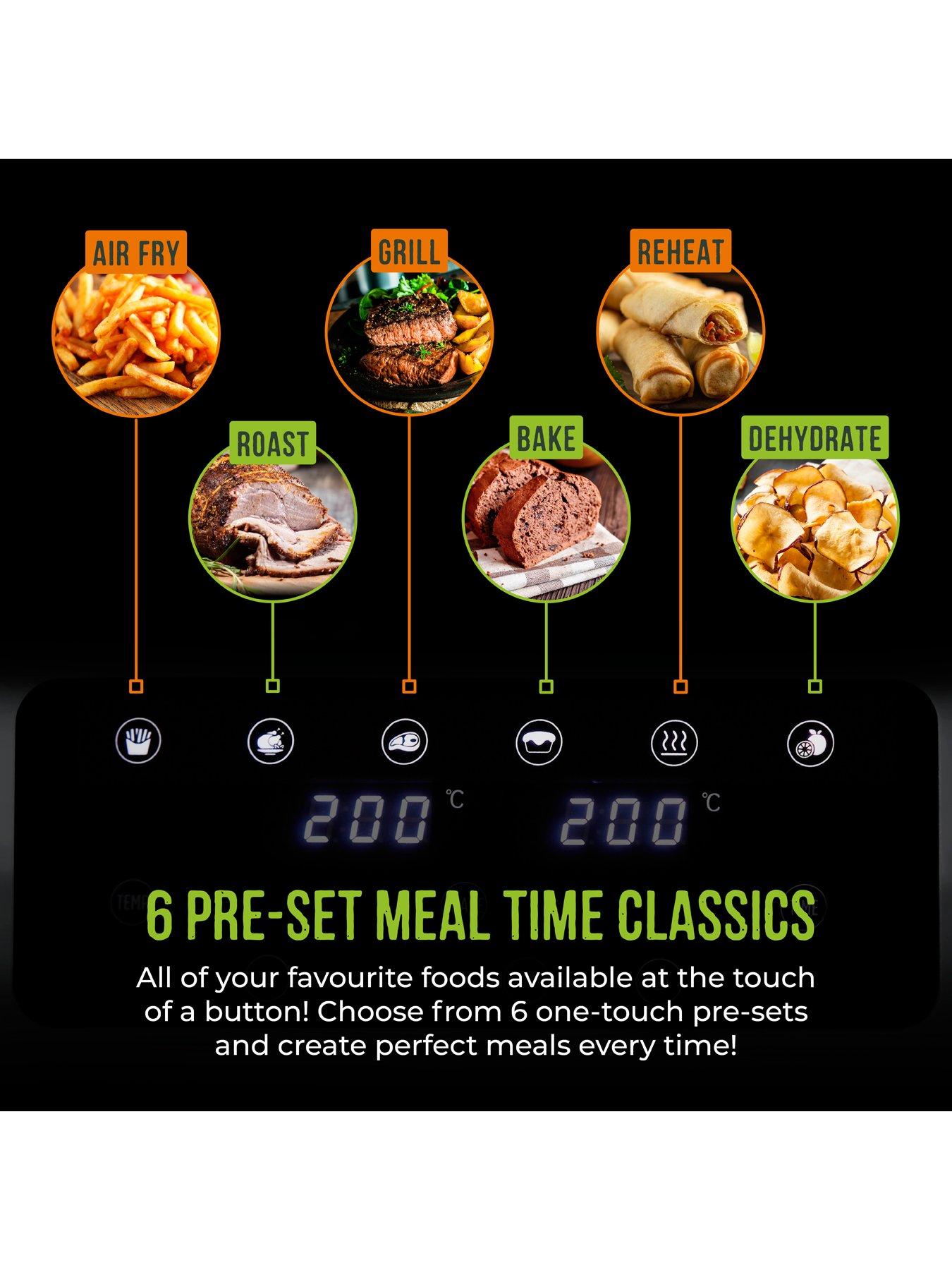 Image 5 of 7 of Tower T17137CGRY Vortx Dual Basket Air Fryer - Grey with Chrome Trim