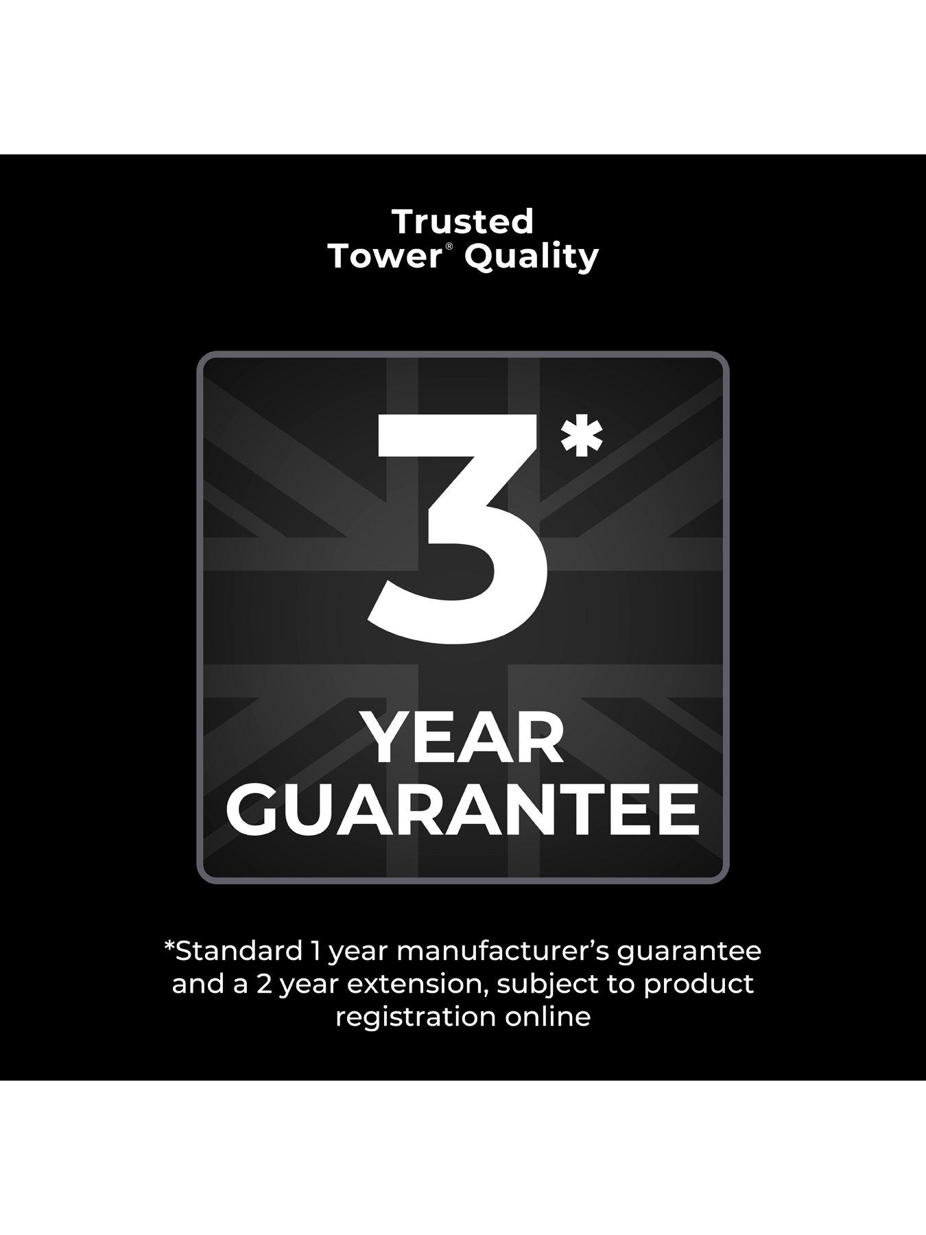 Image 7 of 7 of Tower T513007 VL25 Pet Anti-Tangle Corded Stick Vacuum Cleaner - Black &amp; Silver