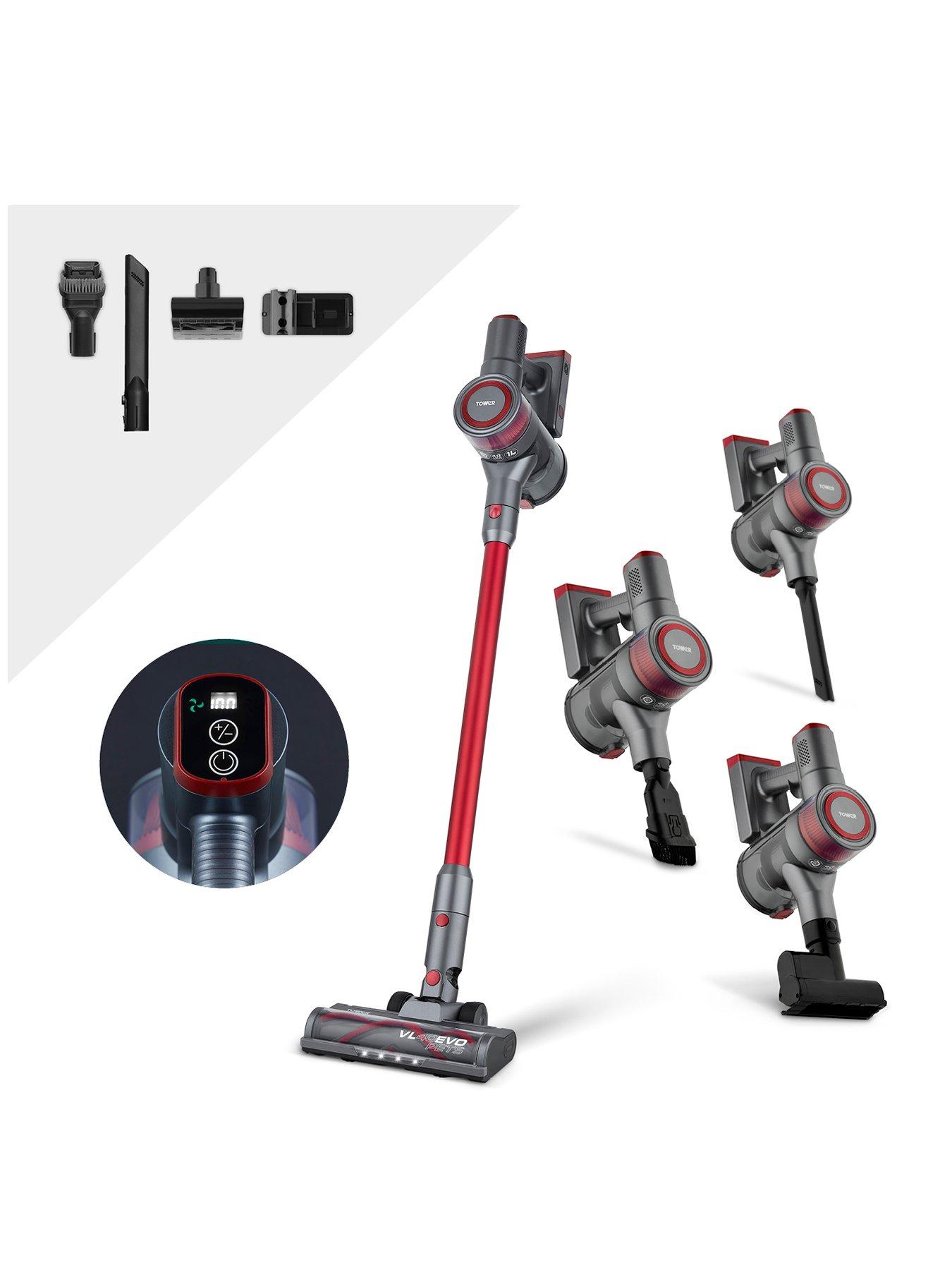  image of tower-t513014-vl40-pro-3-in-1-cordless-vacuum-cleaner-red