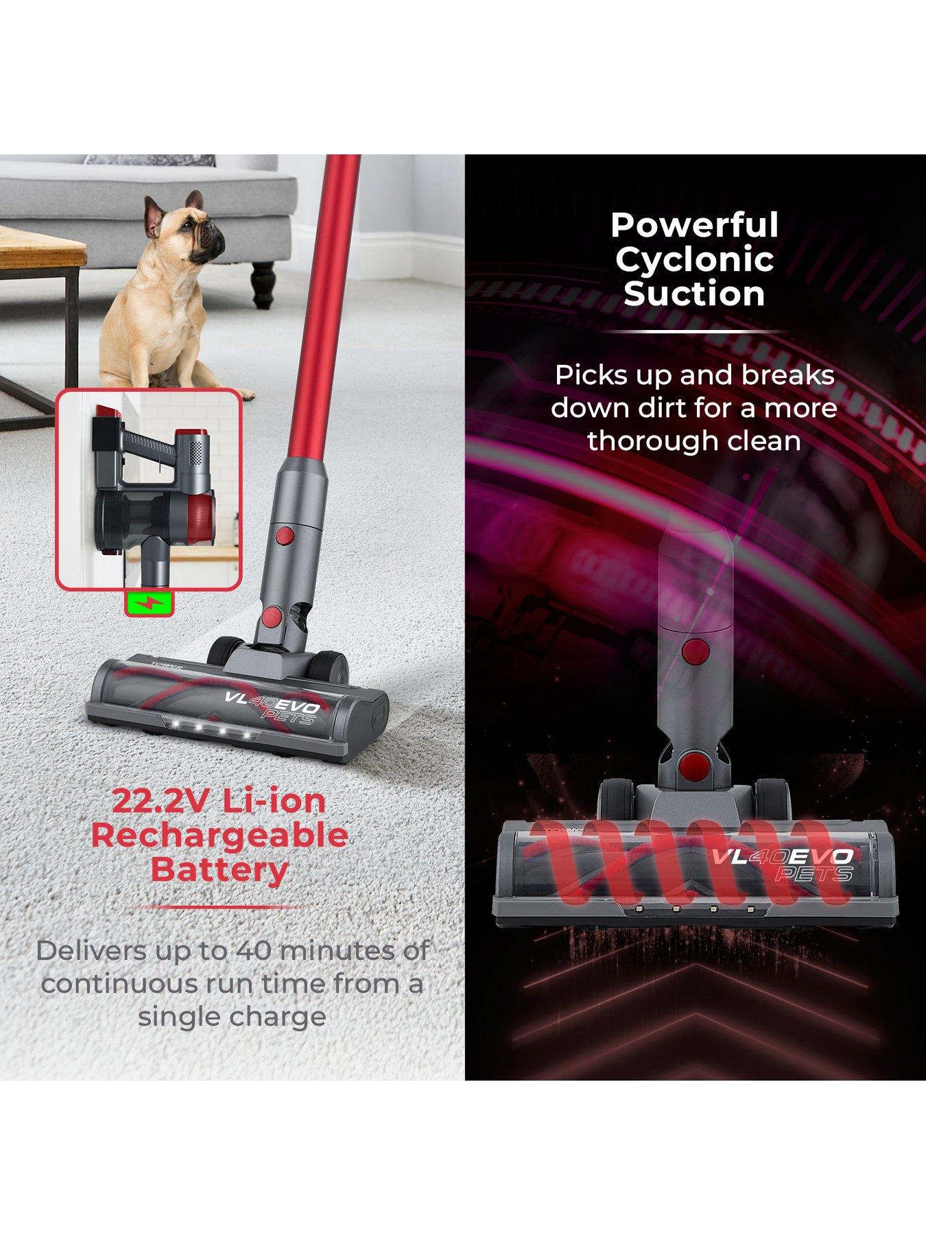  image of tower-t513014-vl40-pro-3-in-1-cordless-vacuum-cleaner-red