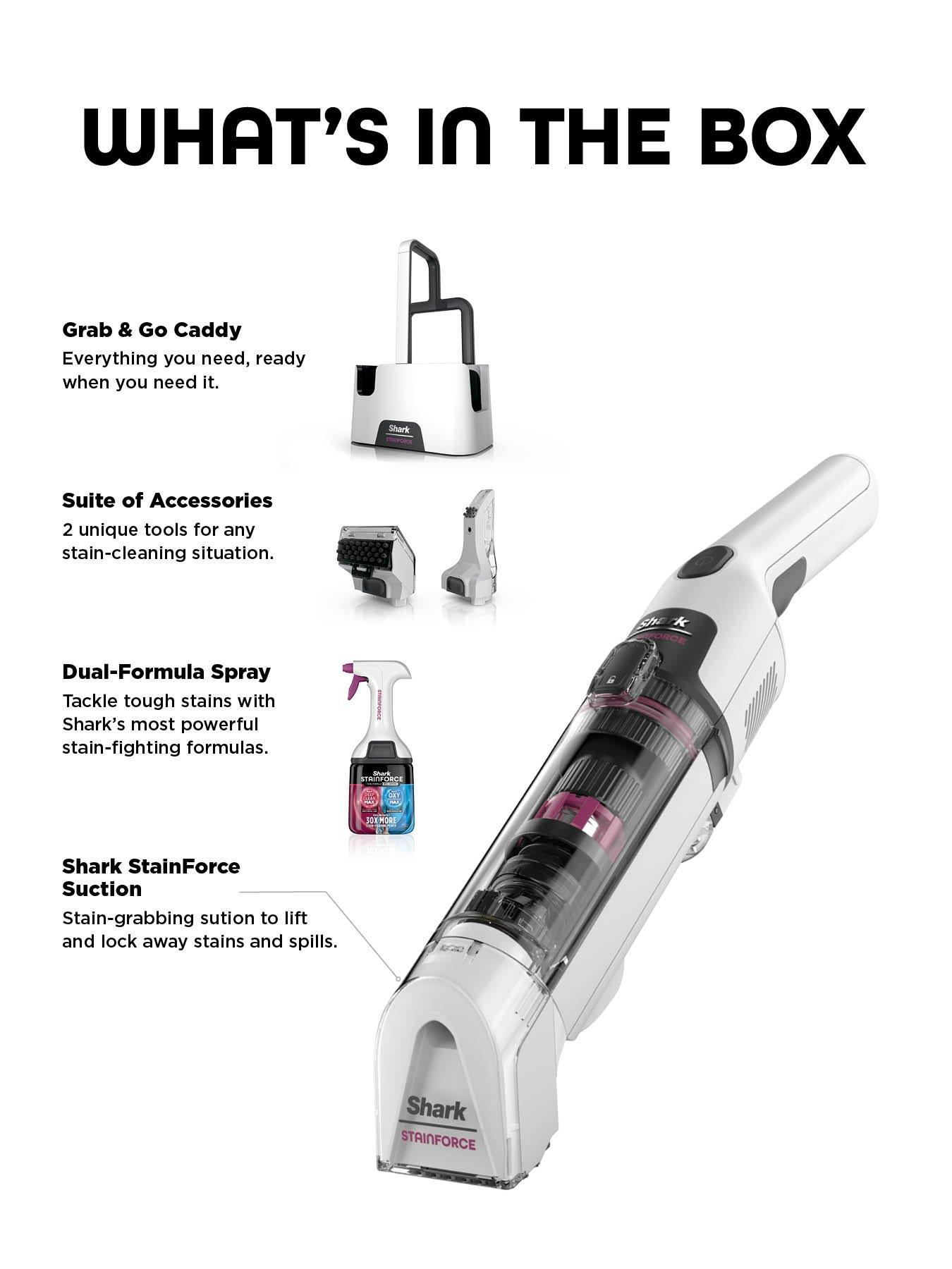 Image 2 of 7 of Shark Shark StainForce Cordless Stain-Destroying Spot Cleaner, HX100UKT