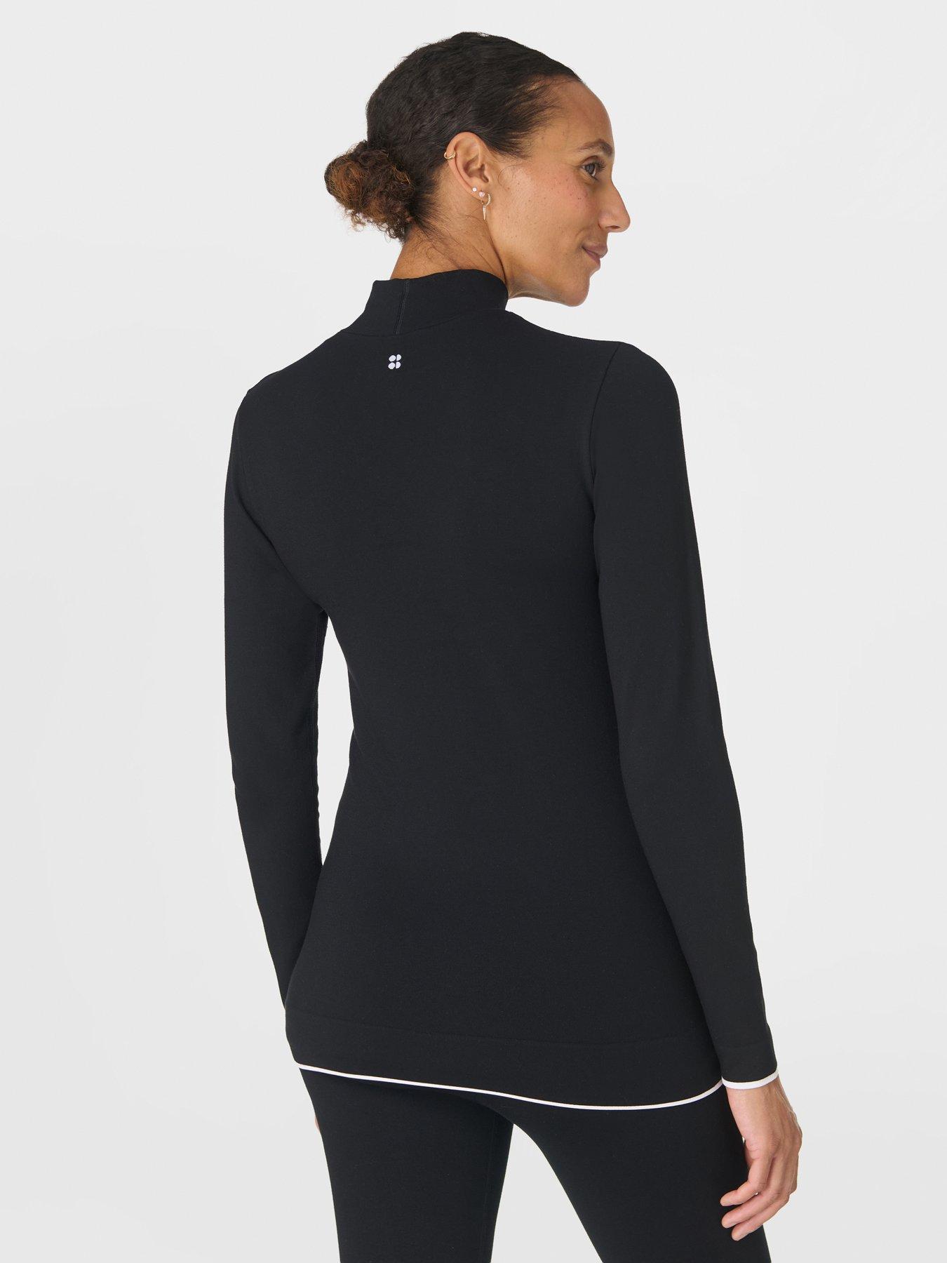  image of sweaty-betty-modal-high-neck-base-layer-top-black
