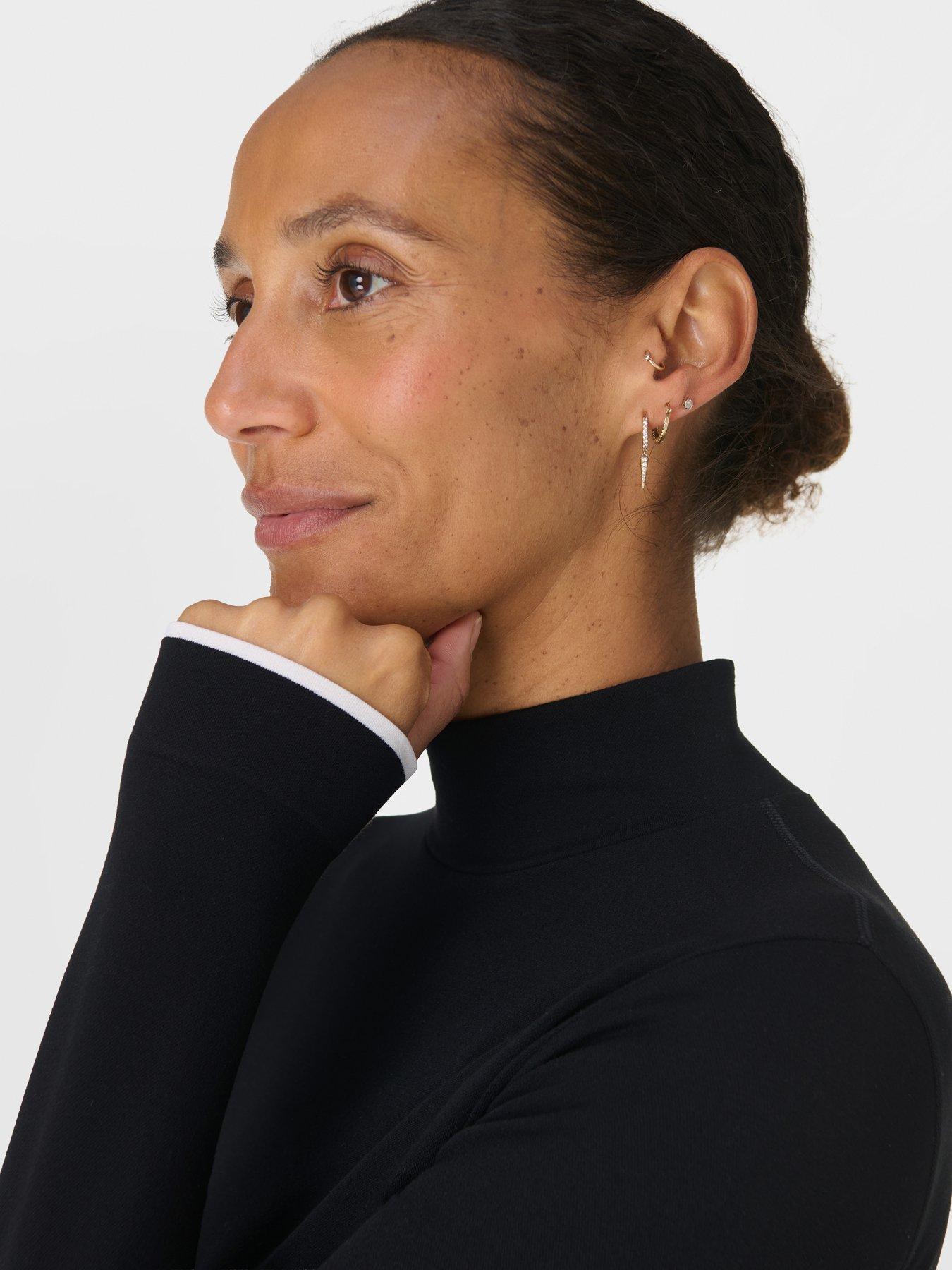  image of sweaty-betty-modal-high-neck-base-layer-top-black