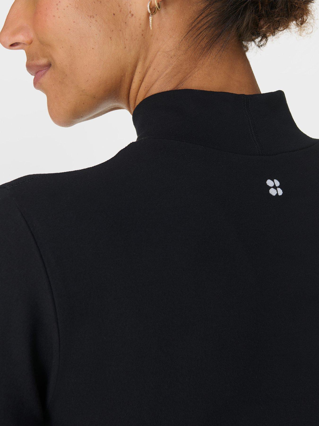  image of sweaty-betty-modal-high-neck-base-layer-top-black