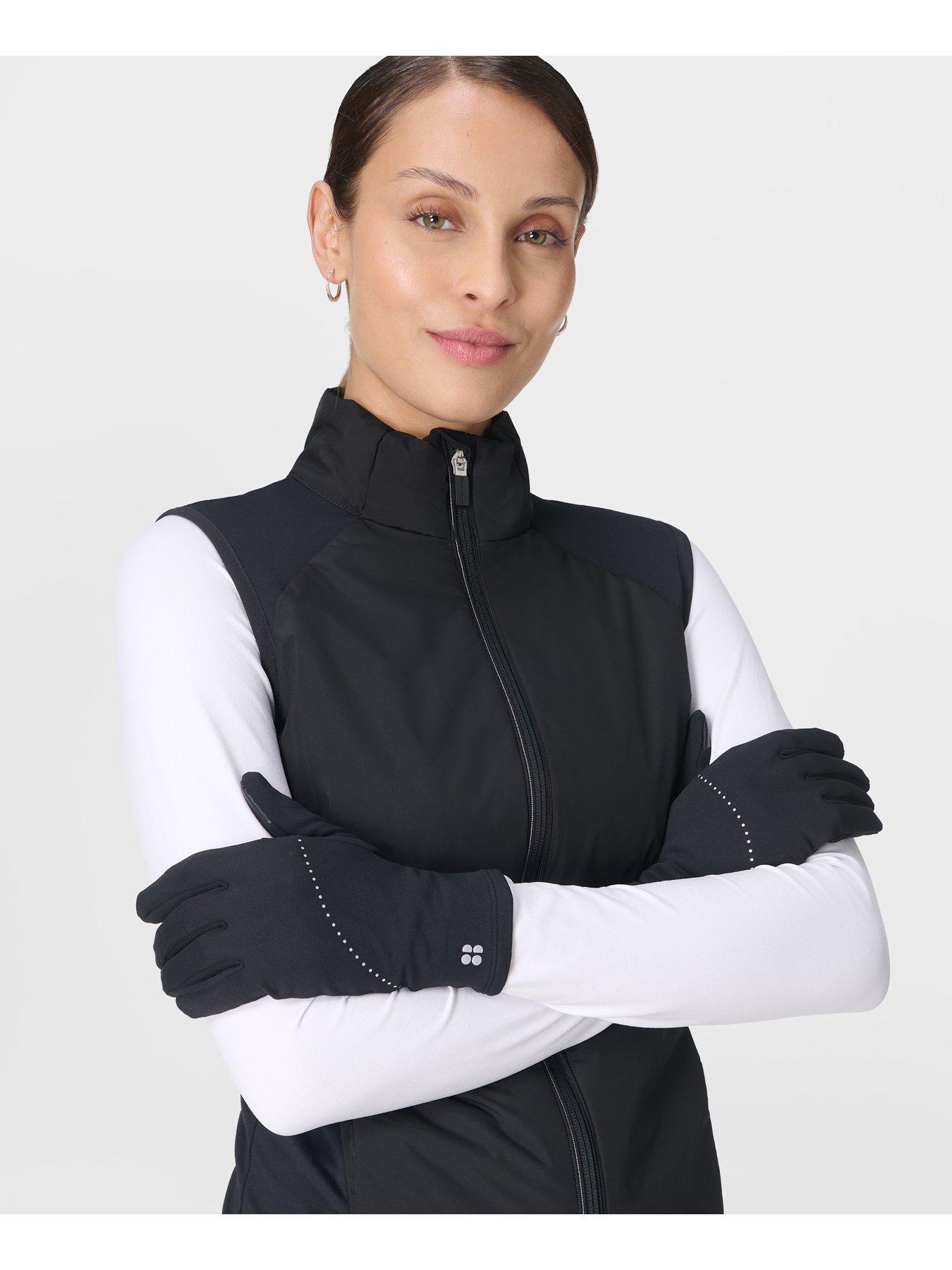 Image 2 of 5 of Sweaty Betty Swiftie Pace Gloves - Black