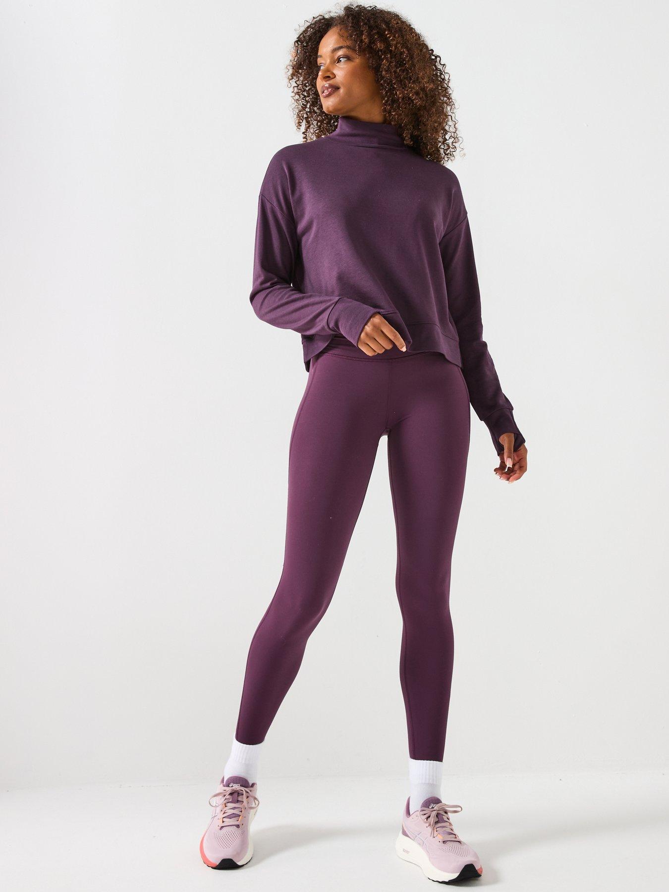 image of sweaty-betty-power-78-picot-edge-legging-purple