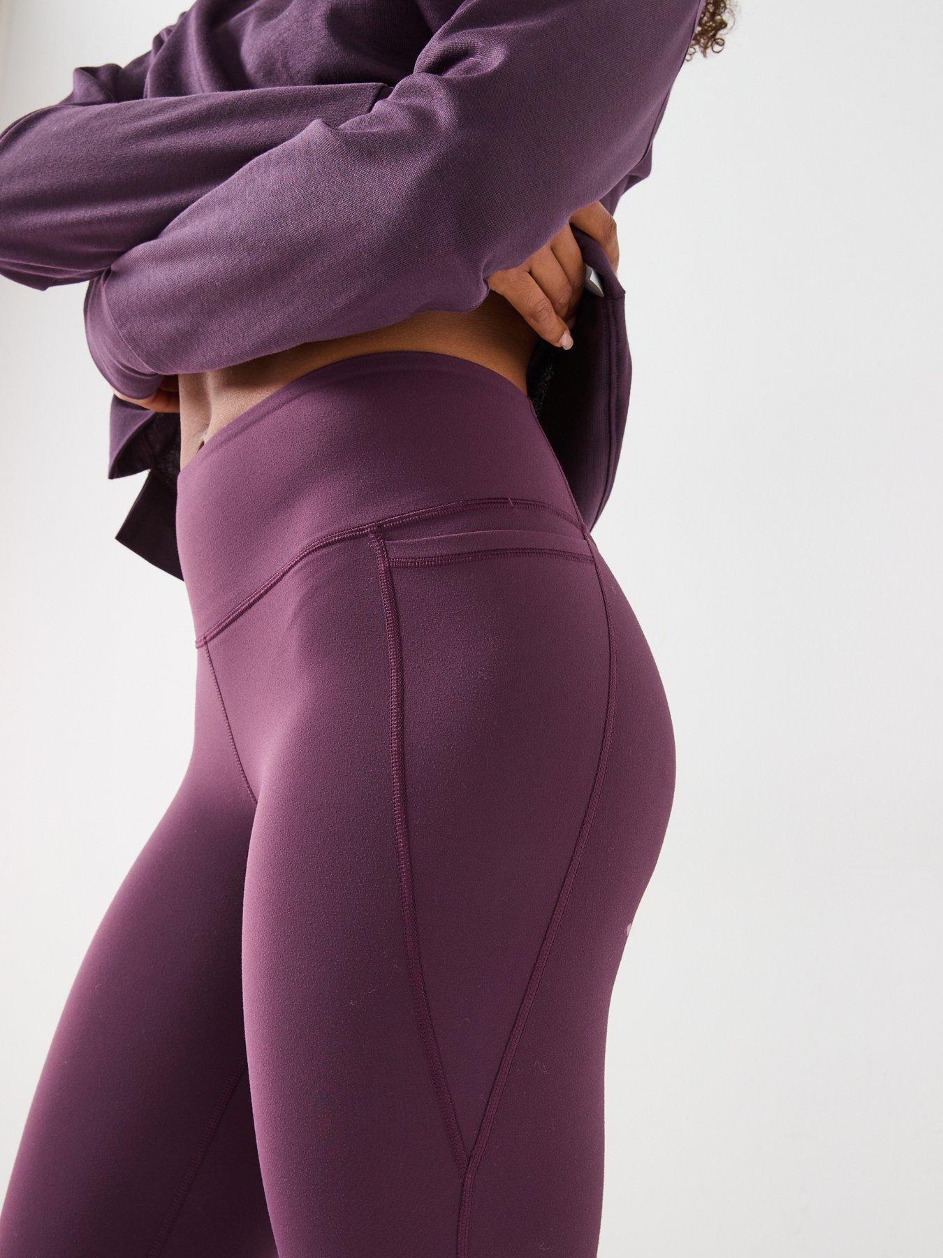  image of sweaty-betty-power-78-picot-edge-legging-purple