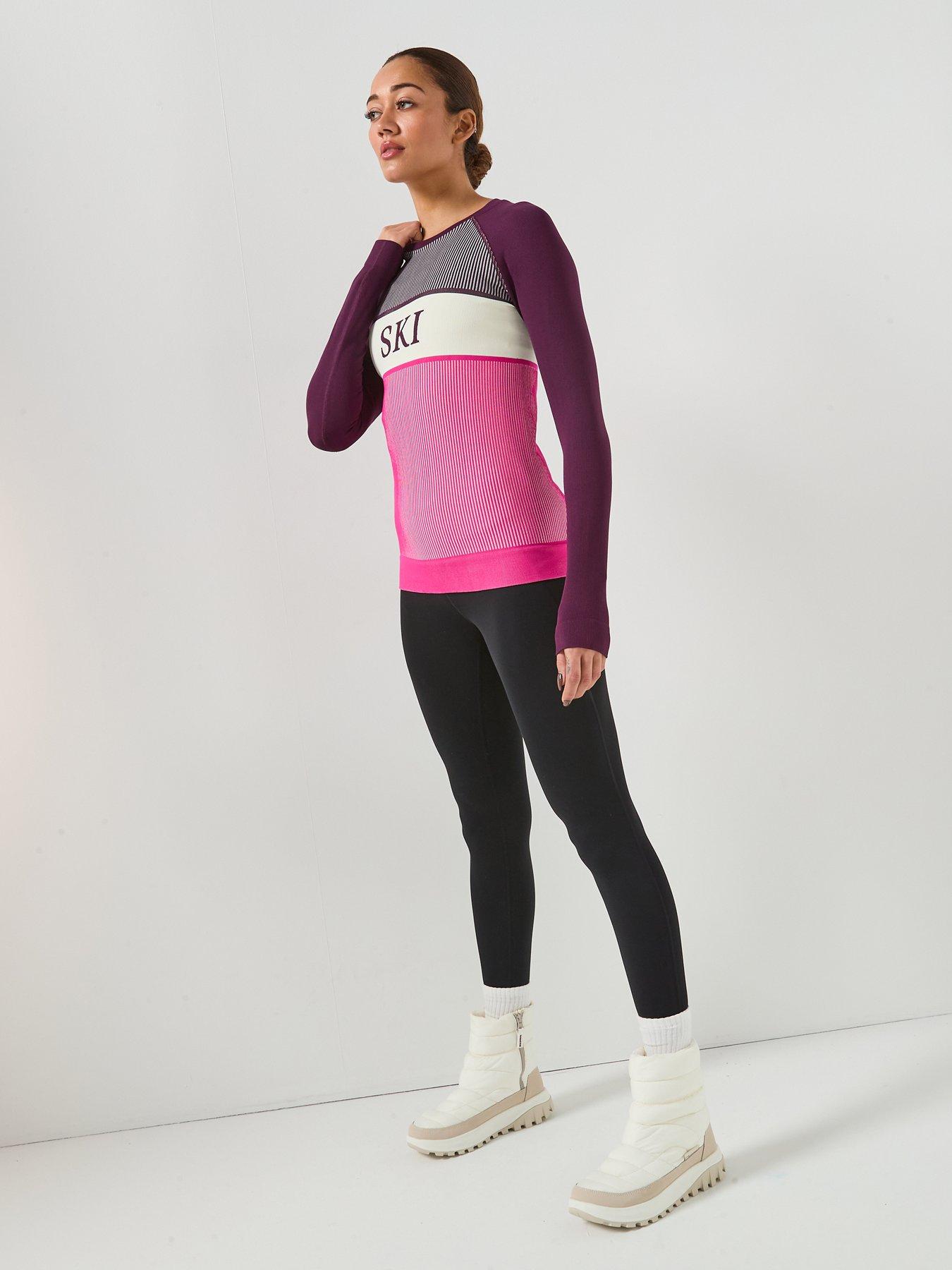  image of sweaty-betty-ribbed-base-layer-top-purple