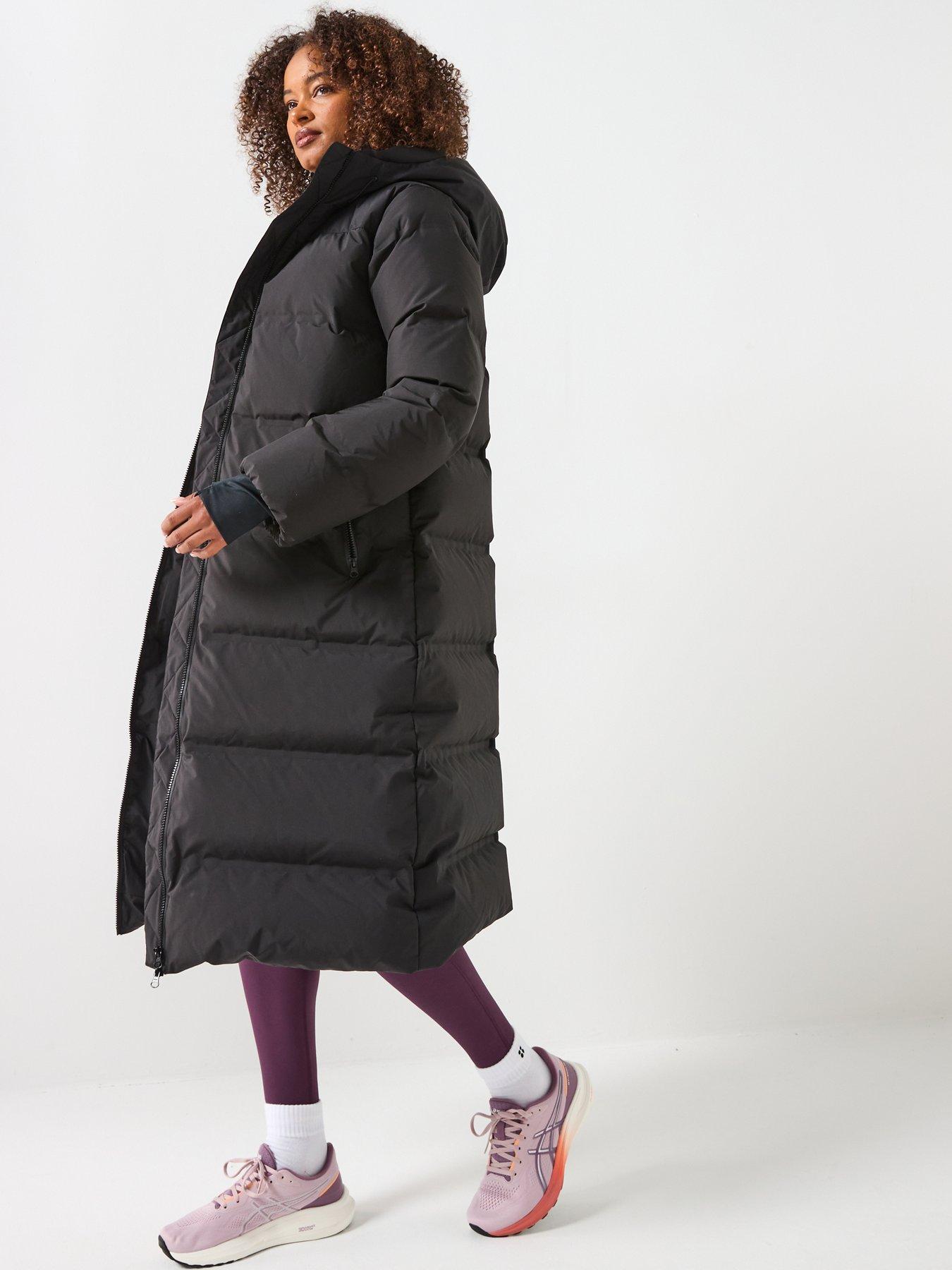  image of sweaty-betty-nimbus-longline-waterproof-puffer-black