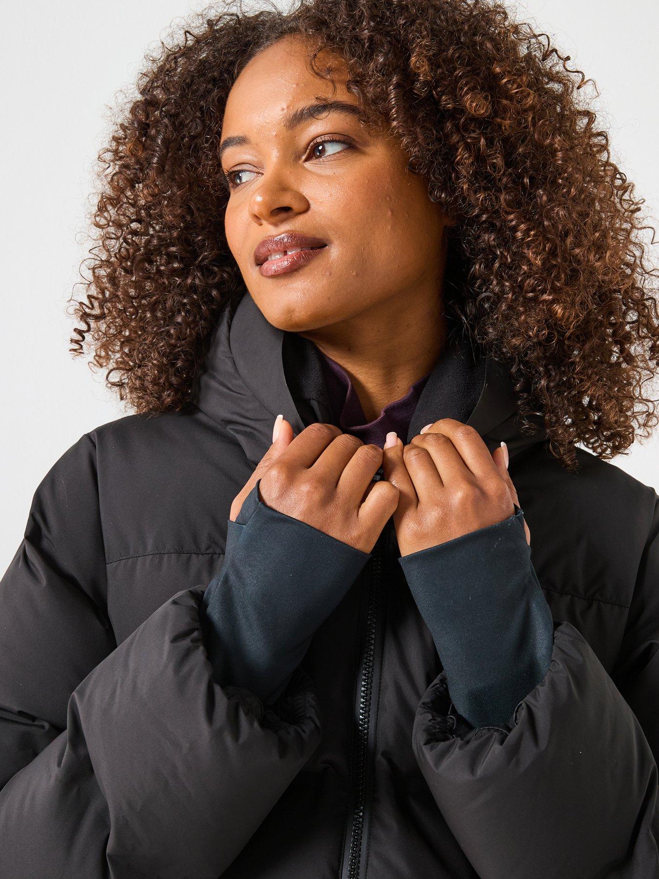  image of sweaty-betty-nimbus-longline-waterproof-puffer-black