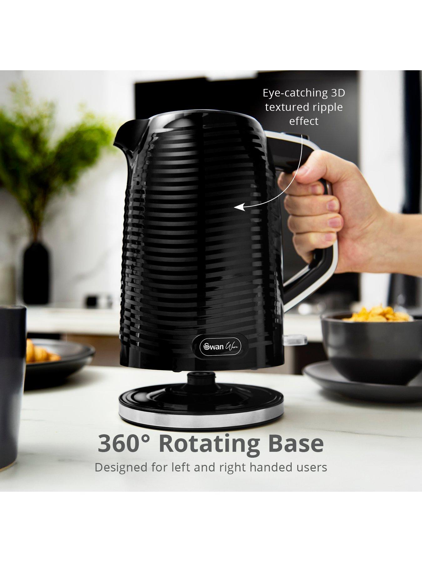 Image 4 of 7 of Swan SK19034BLK Wave 1.7L Cordless Kettle - Black