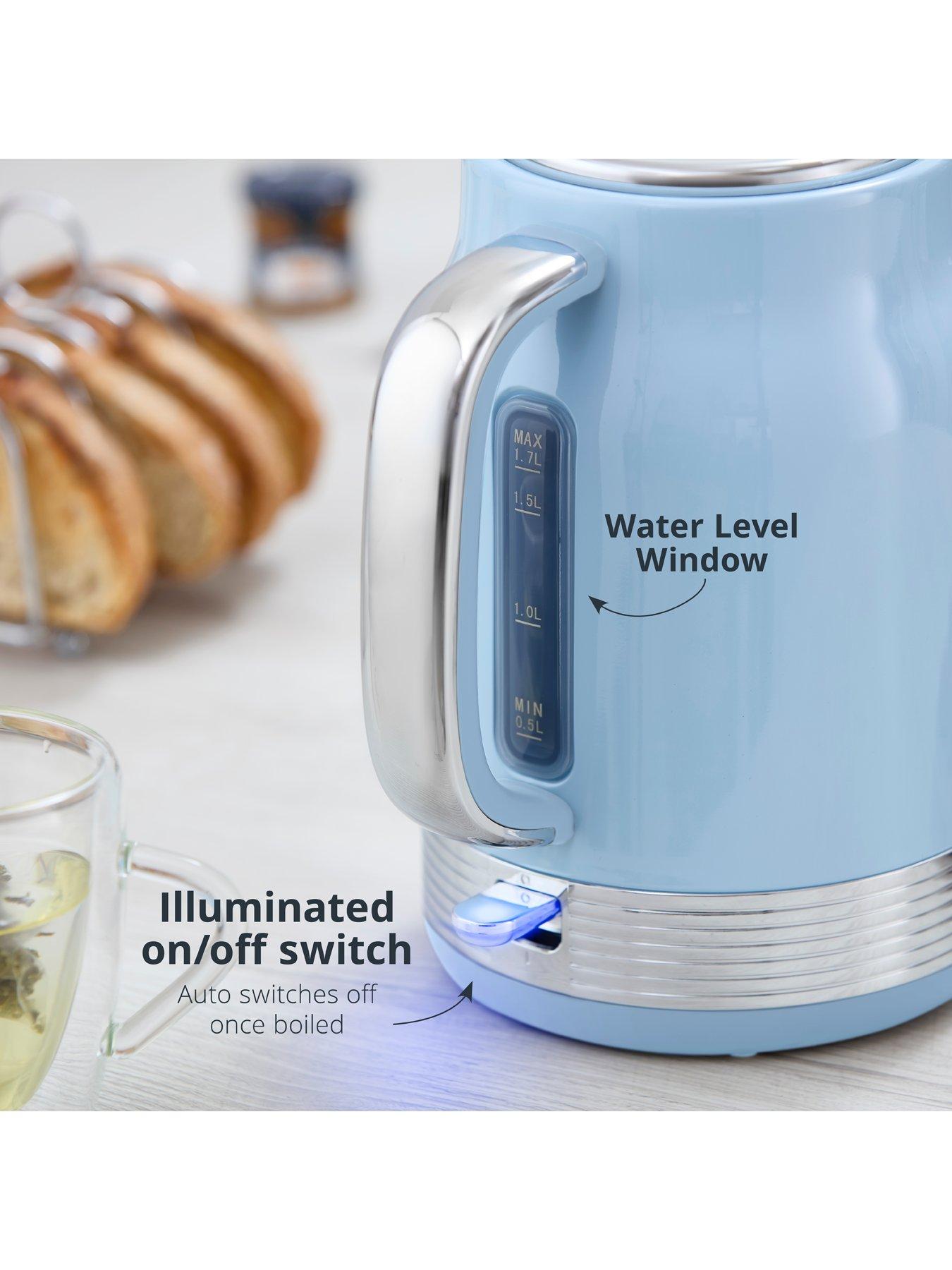  image of swan-sk19025bl-retro-revive-17l-jug-kettle-breeze-blue-amp-chrome