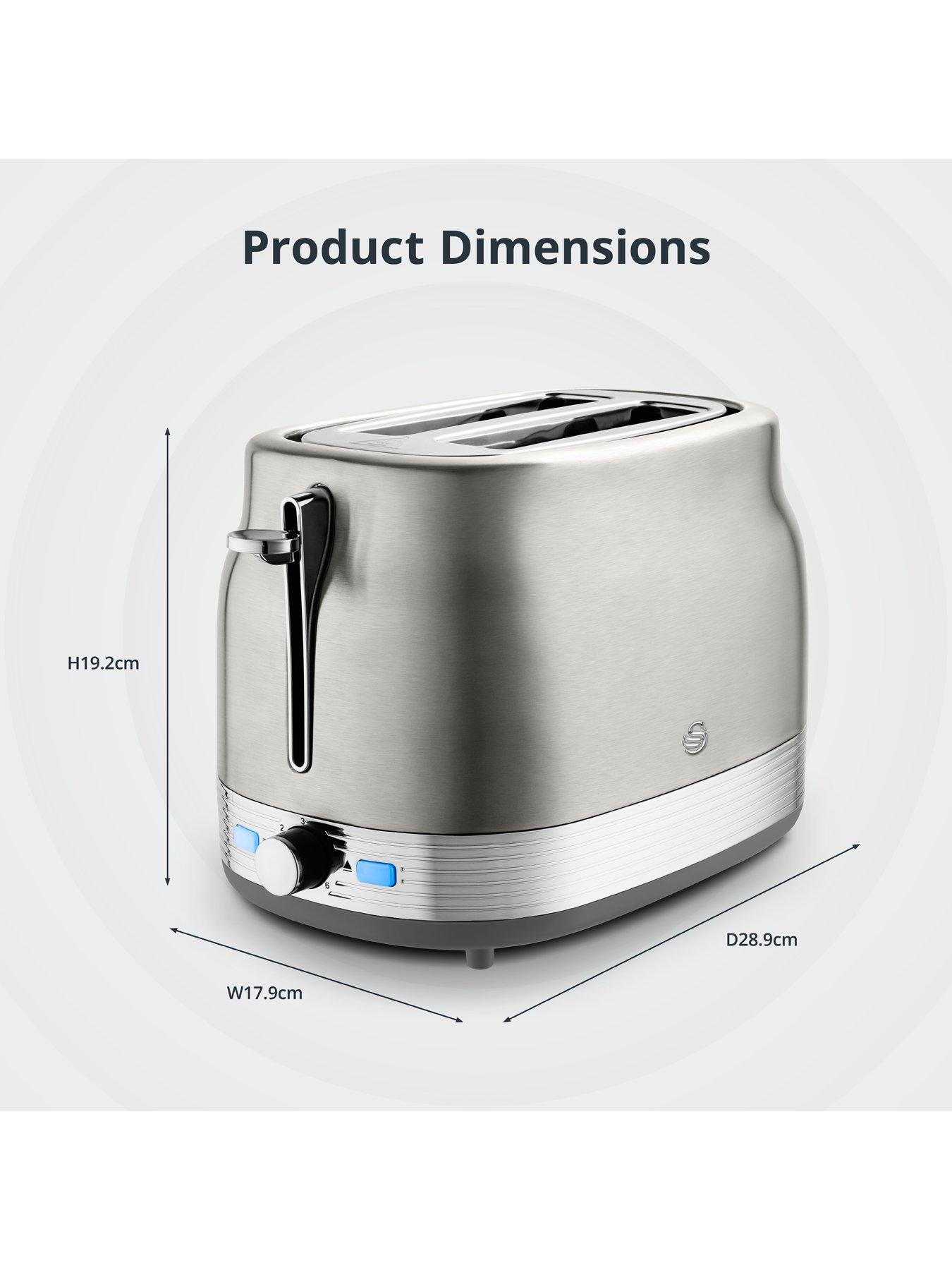  image of swan-st19028ss-retro-revive-2-slice-toaster-stainless-steel