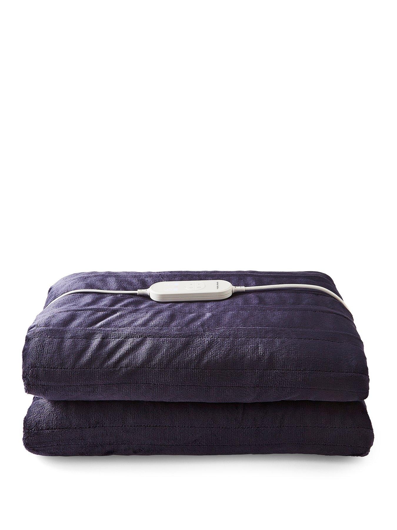 Morphy Richards Teddy Fleece & Flannel Fleece Throw 200cm X 180cm Blue