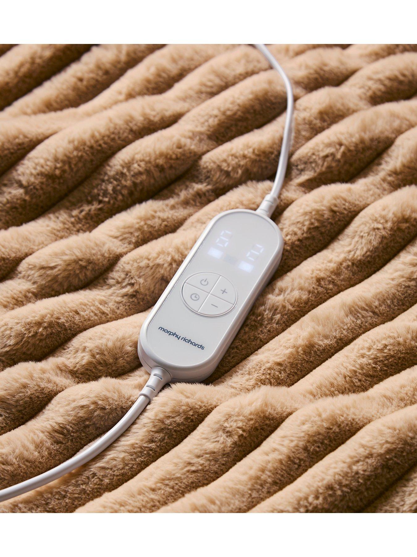  image of morphy-richards-flannel-fleece-amp-striped-faux-fur-throw-160cm-x-130cm-mocca