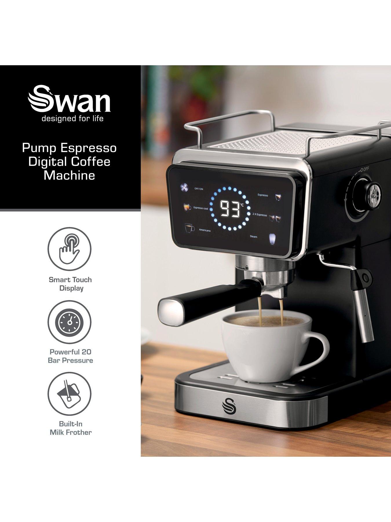 Swan SK22113BLK Core Pump Espresso Digital Coffee Machine - Black ...