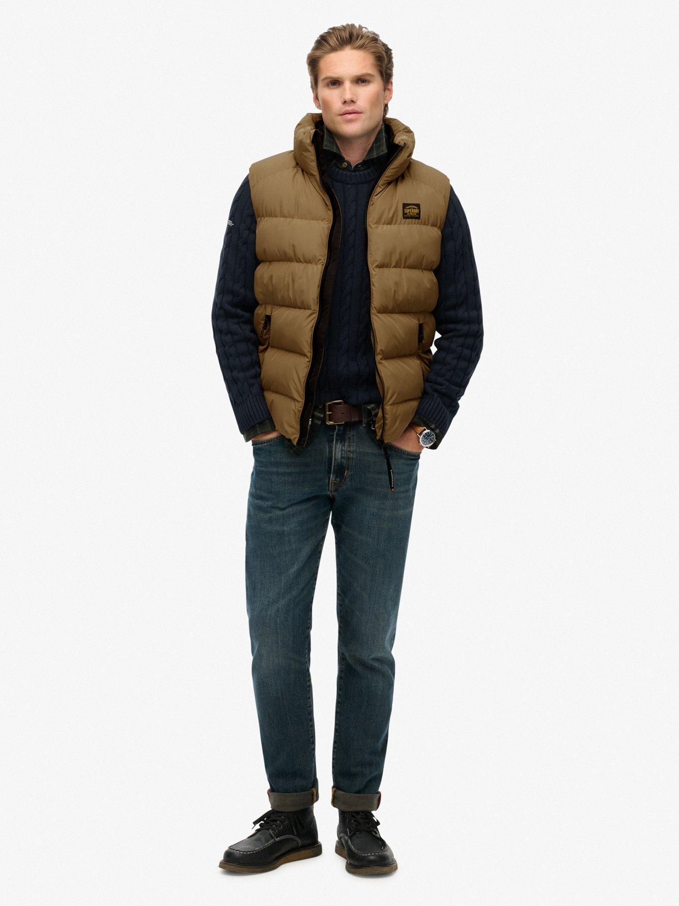  image of superdry-sports-padded-gilet-brown