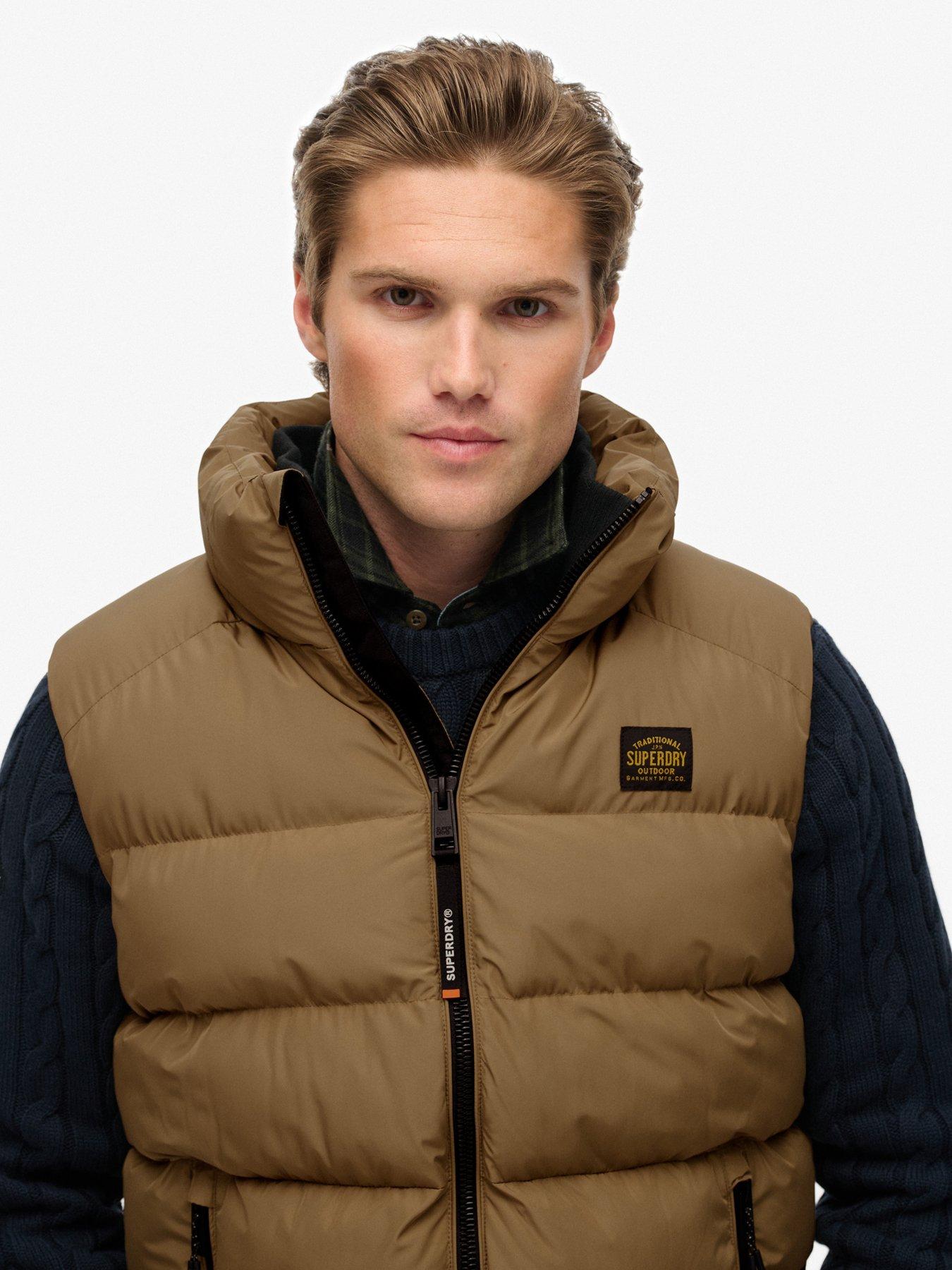  image of superdry-sports-padded-gilet-brown
