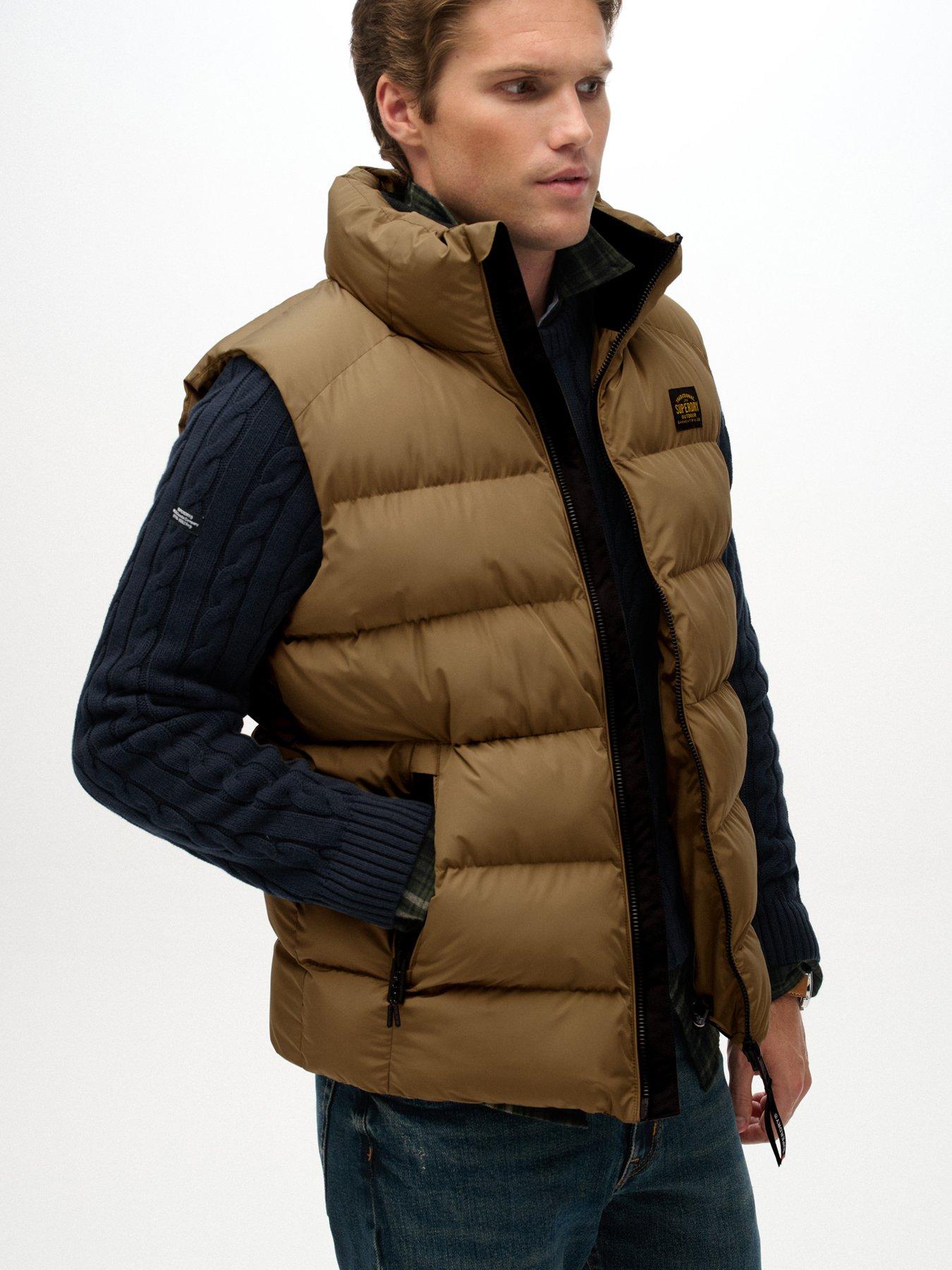  image of superdry-sports-padded-gilet-brown