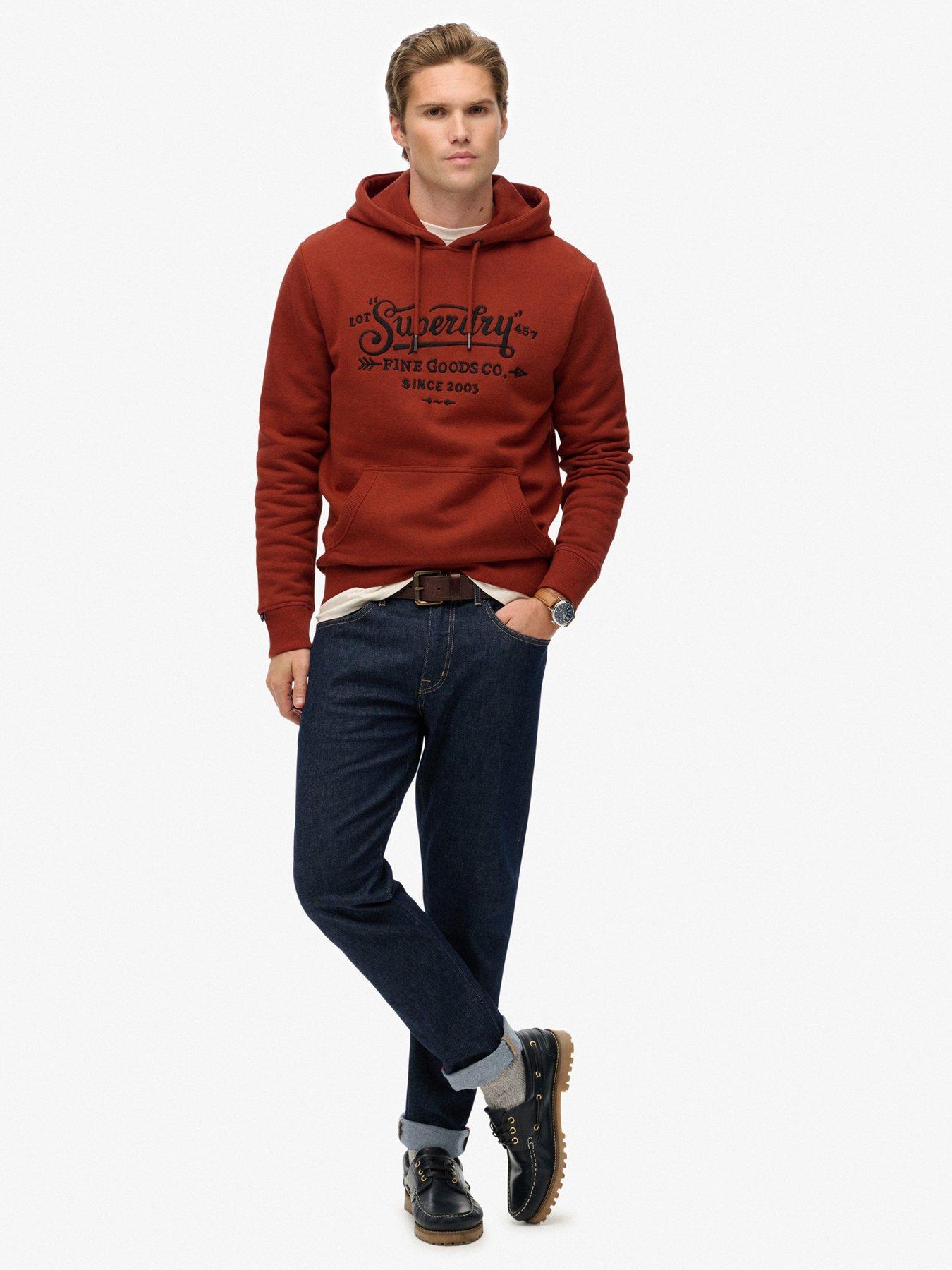 Image 3 of 6 of Superdry Outdoor Relaxed Hoodie - Red