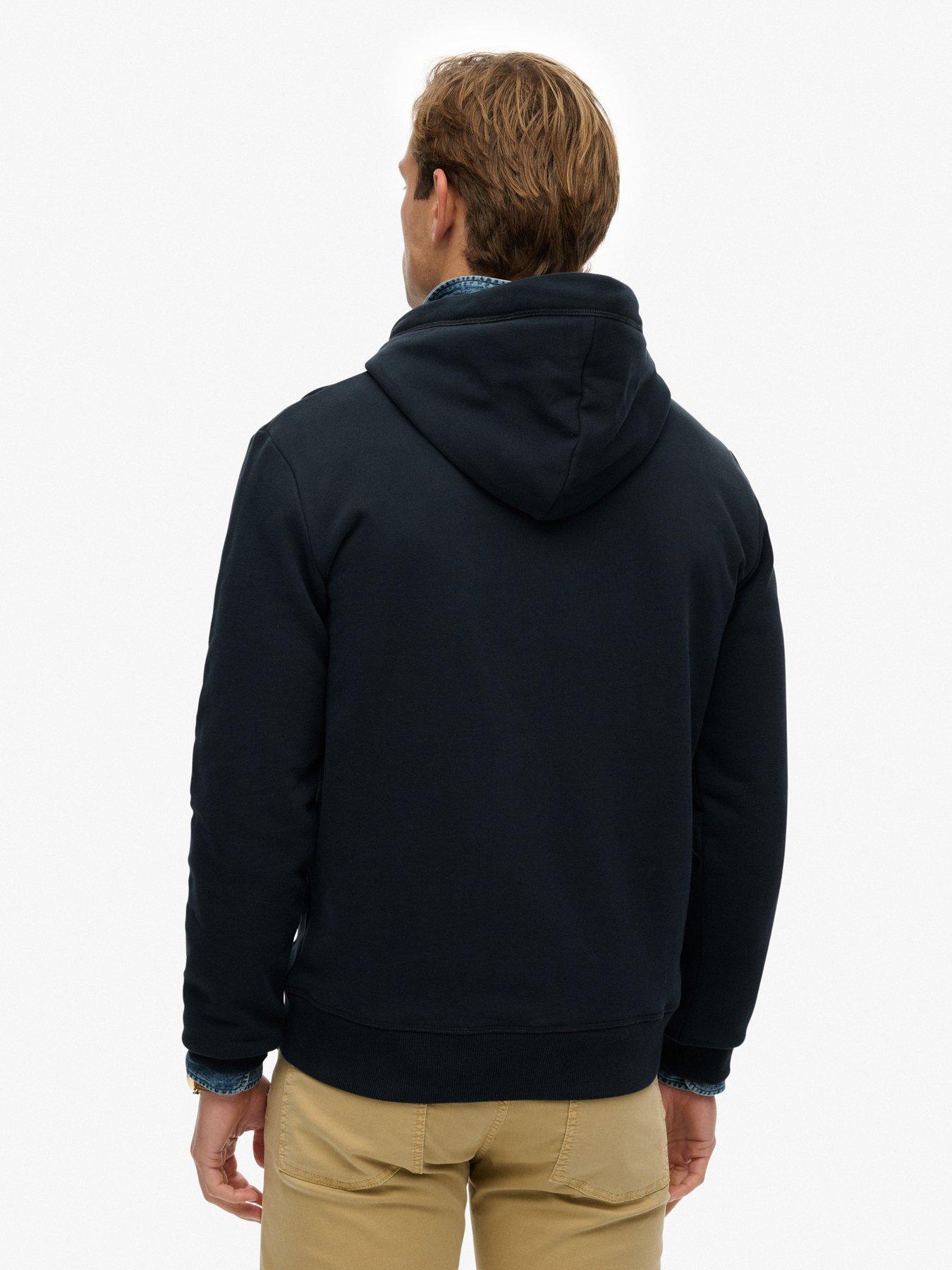  image of superdry-essential-logo-hoodie-black