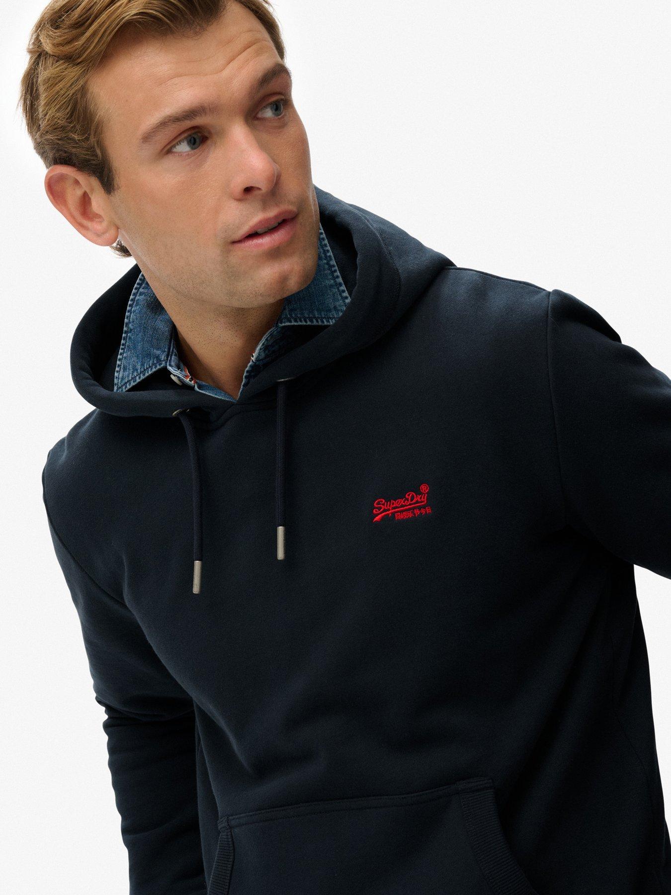  image of superdry-essential-logo-hoodie-black