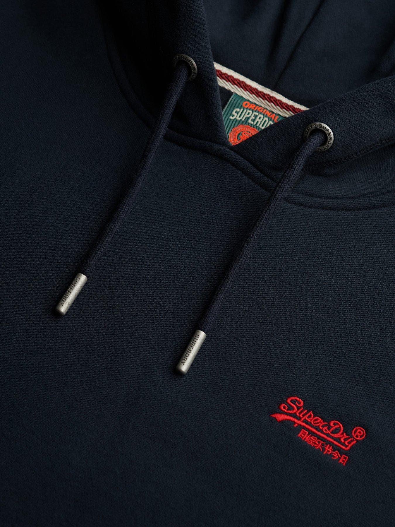  image of superdry-essential-logo-hoodie-black