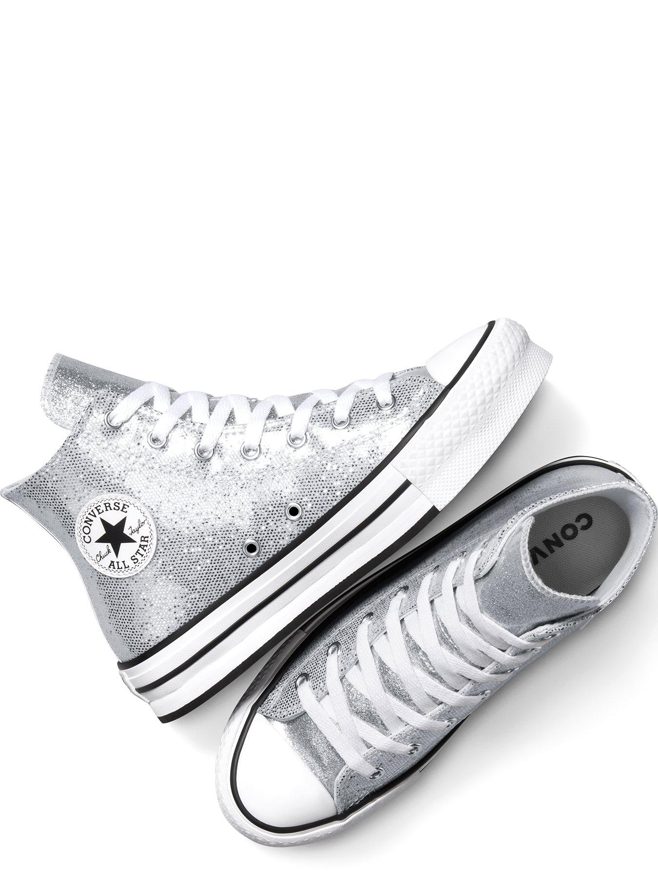  image of converse-kids-chuck-taylor-all-star-lift-disco-platform-high-top-silver
