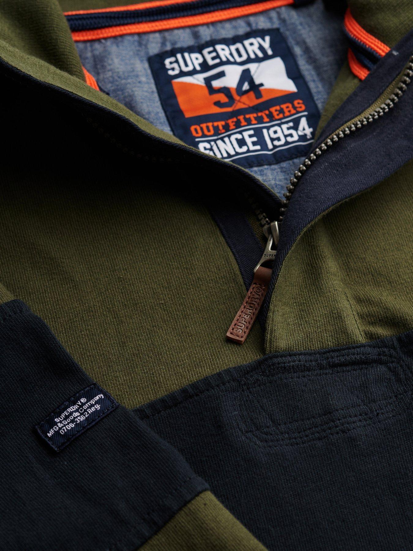 Image 6 of 6 of Superdry Classic Rugby Henley Sweat - Green