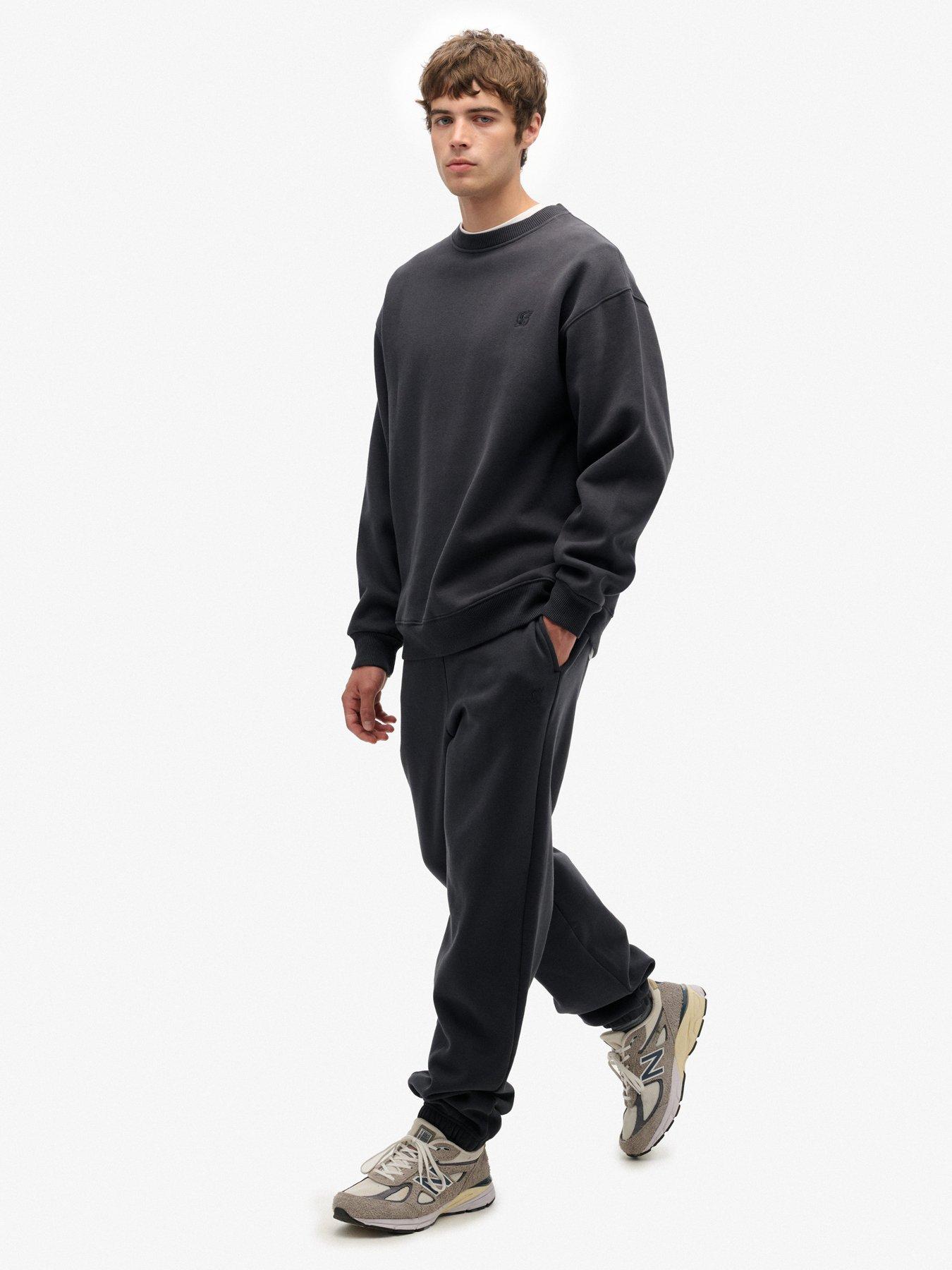 Image 4 of 7 of Superdry Oversized Jogger - Black