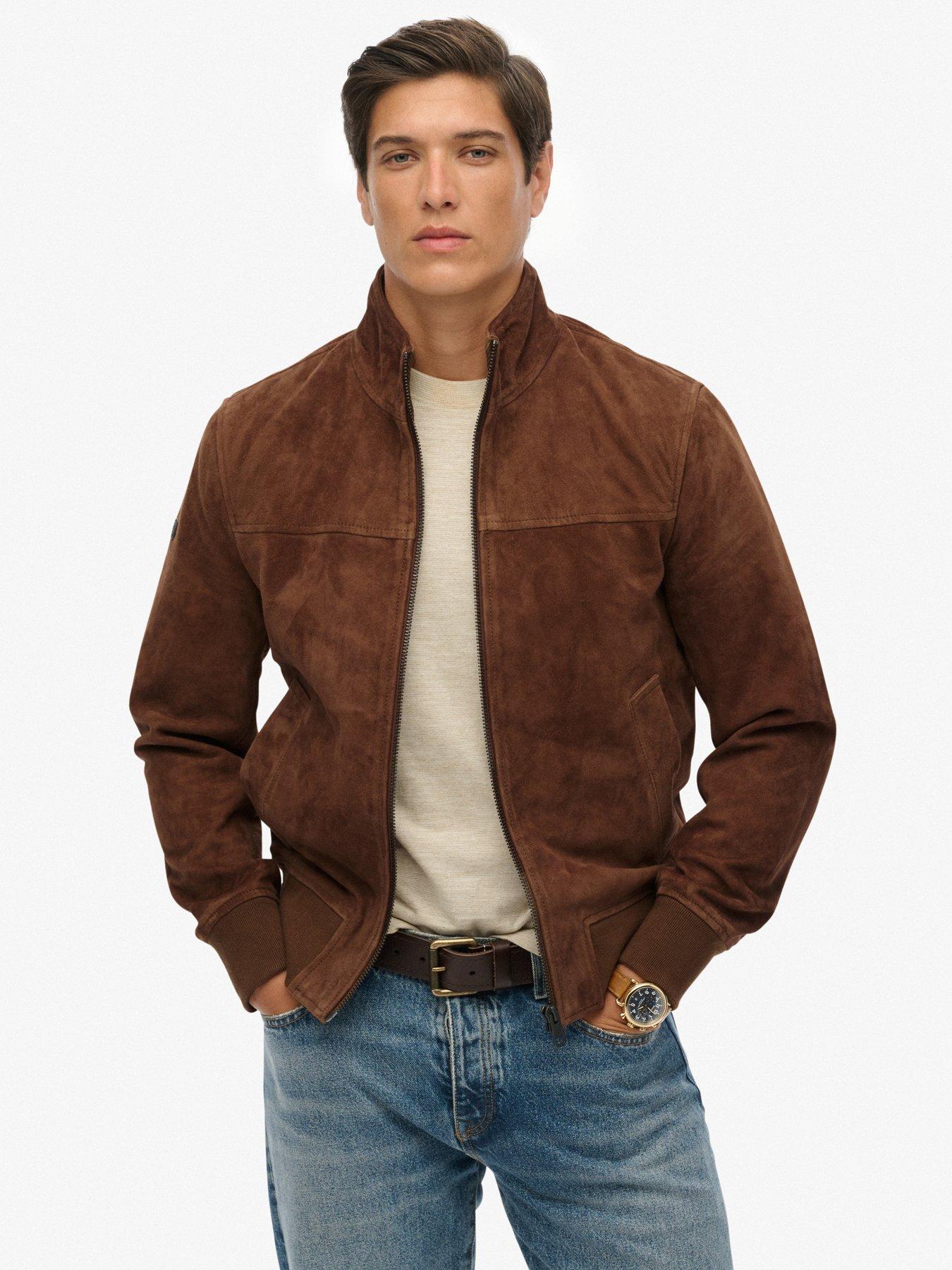 undefined Superdry Modern Leather Sports Jacket
