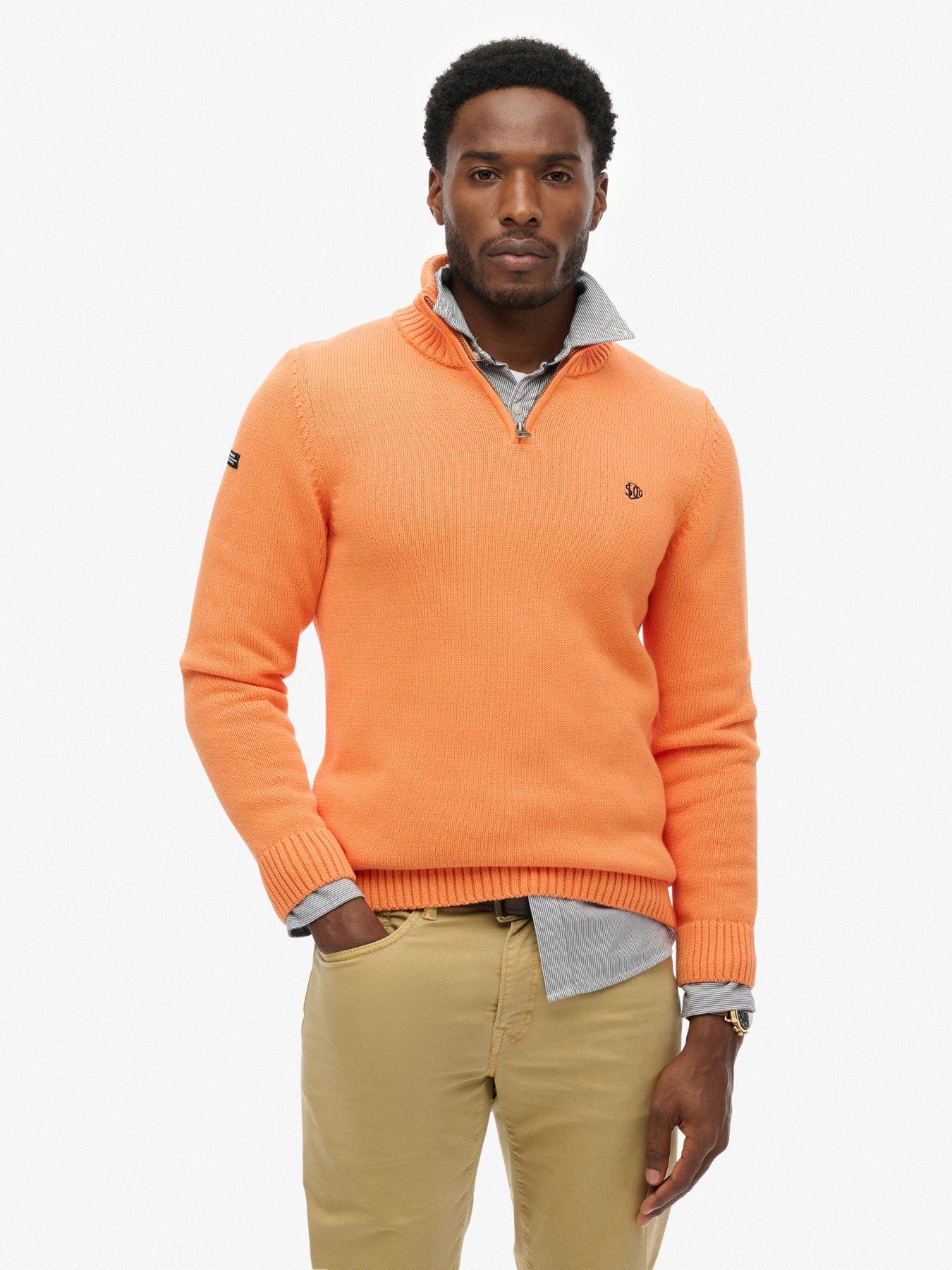 Superdry Cotton Half Zip Knitted Jumper