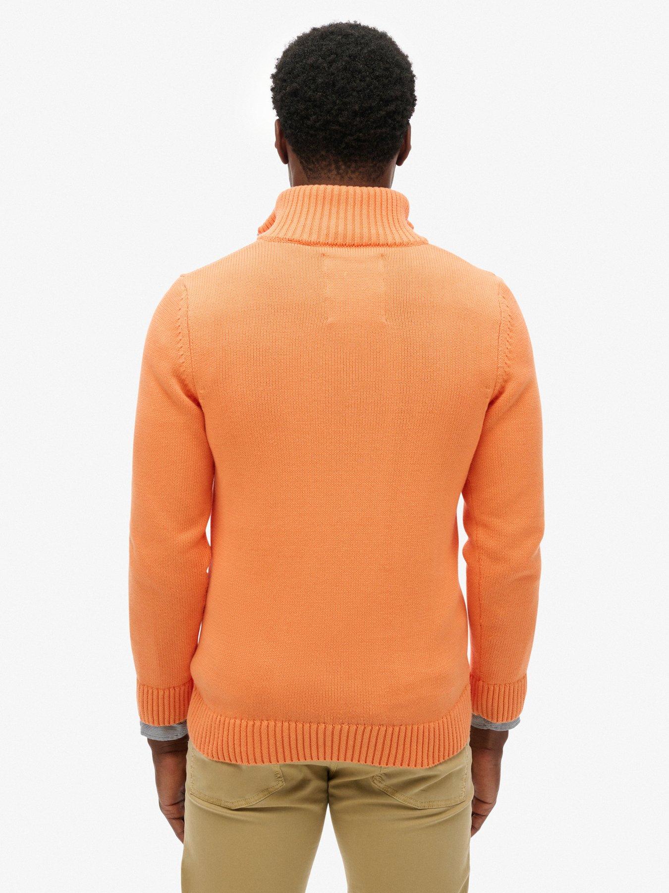  image of superdry-cotton-half-zip-knitted-jumper