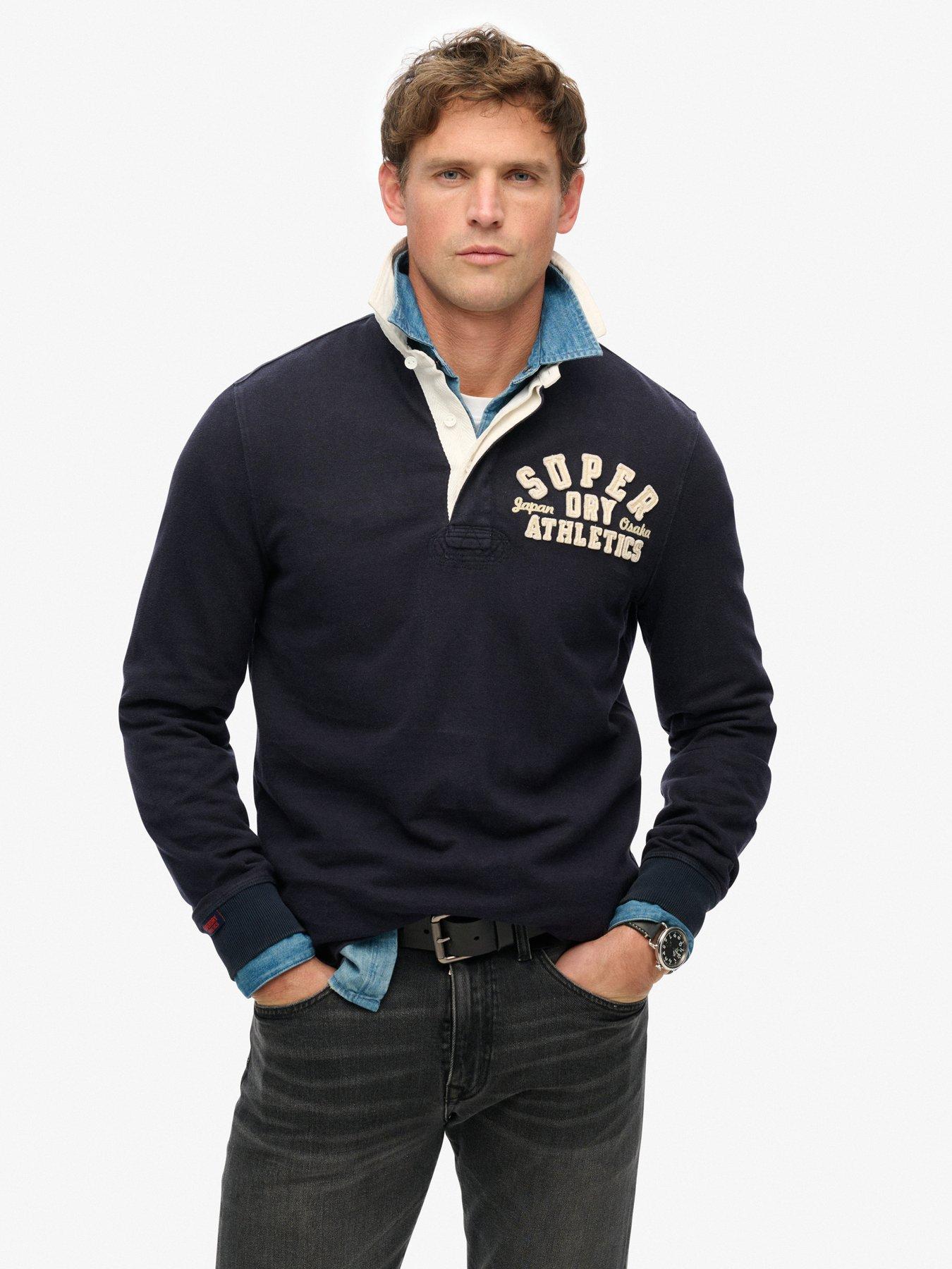 Image 1 of 4 of Superdry Superdry Vintage Athletic Long Sleeve Rugby