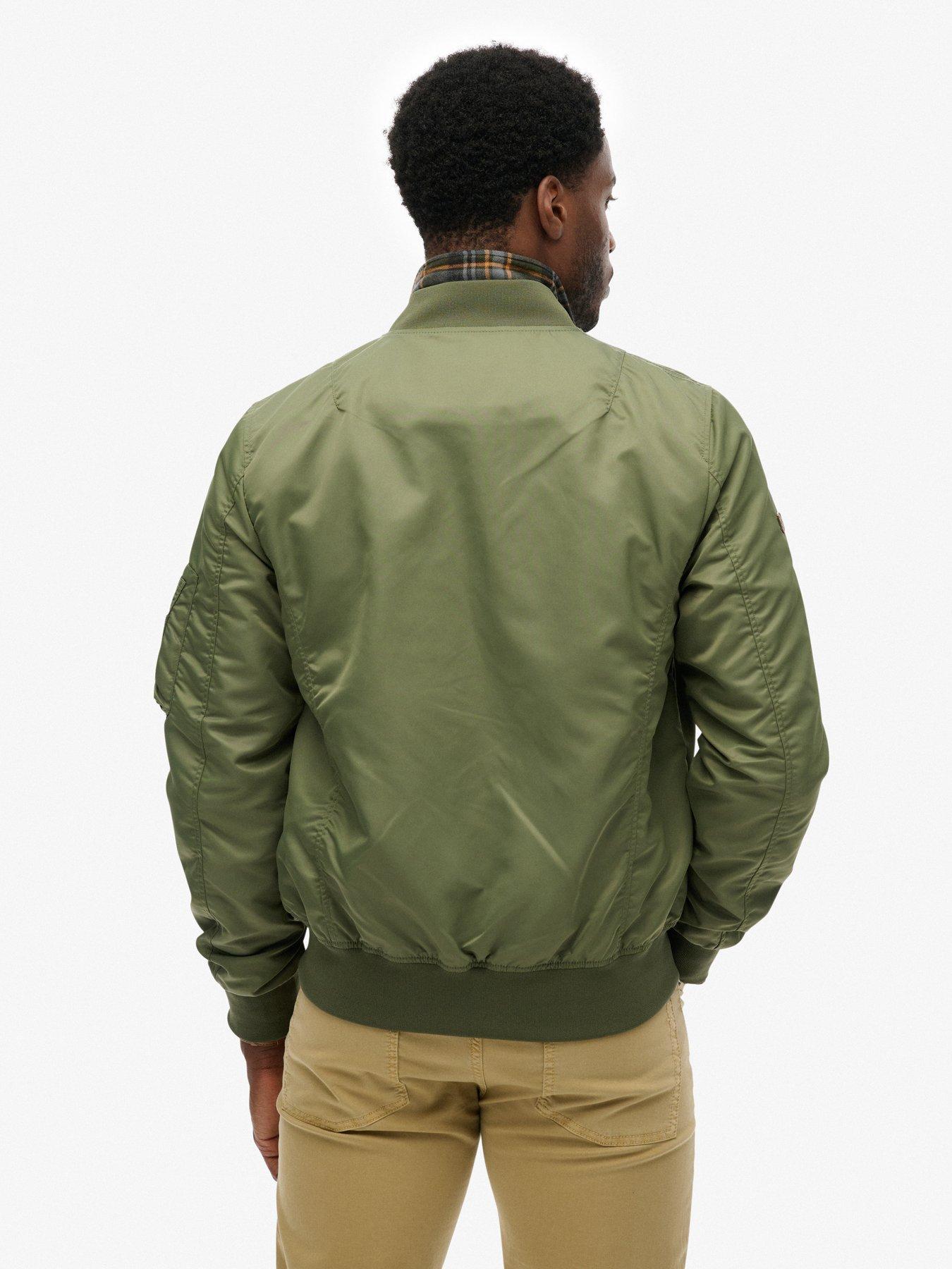  image of superdry-merchant-bomber-jacket-green
