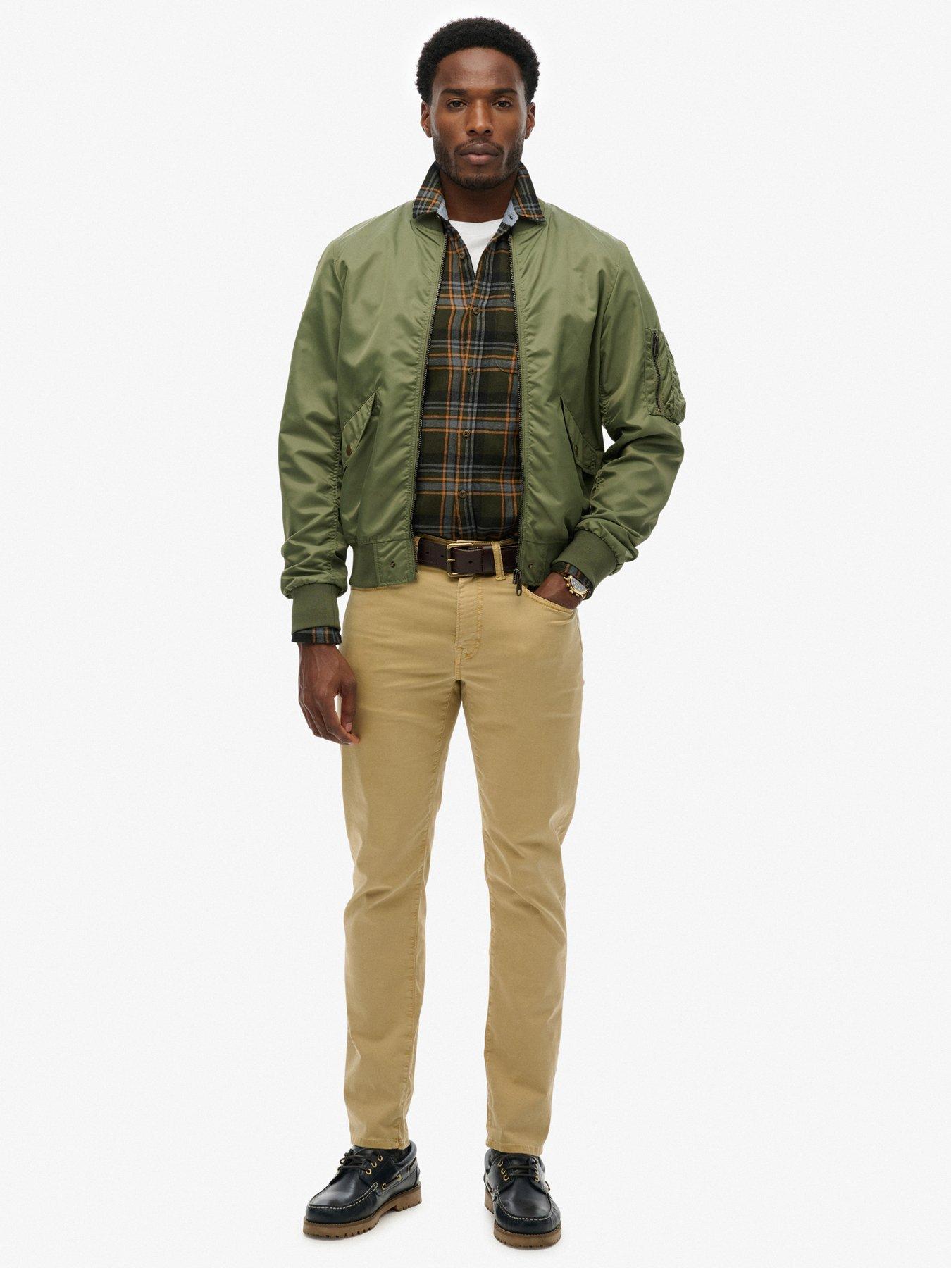  image of superdry-merchant-bomber-jacket-green