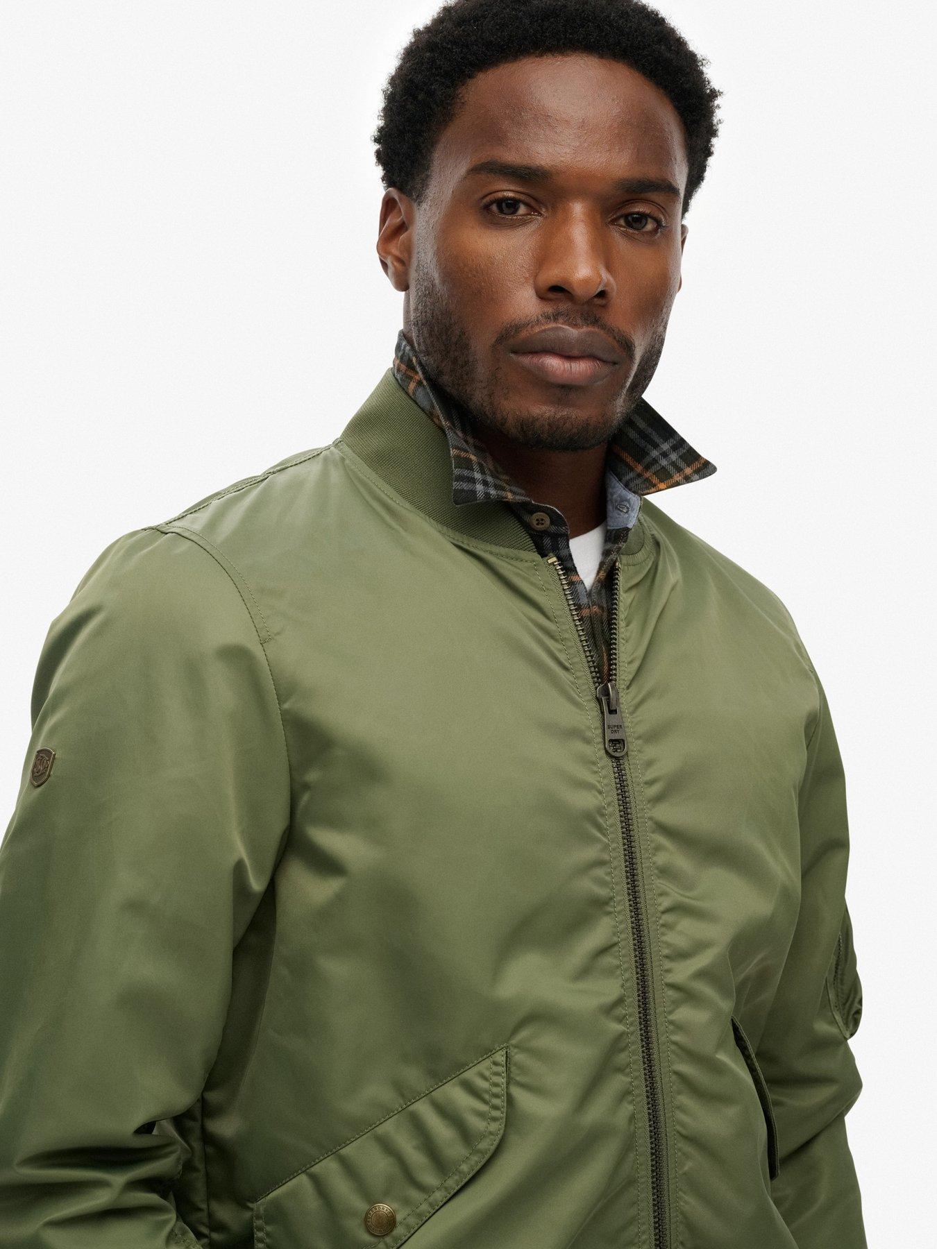  image of superdry-merchant-bomber-jacket-green