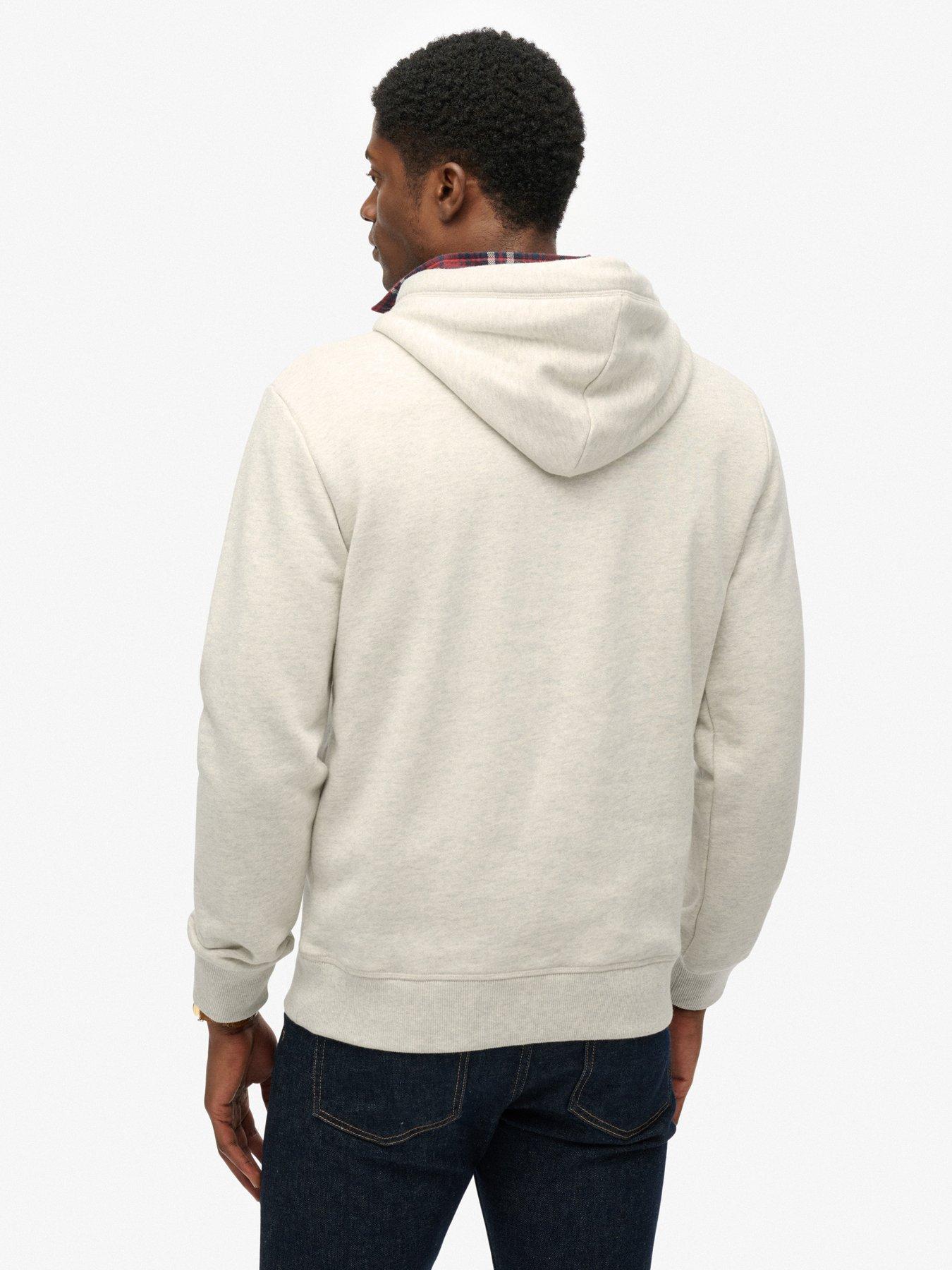  image of superdry-essential-logo-hoodie-grey