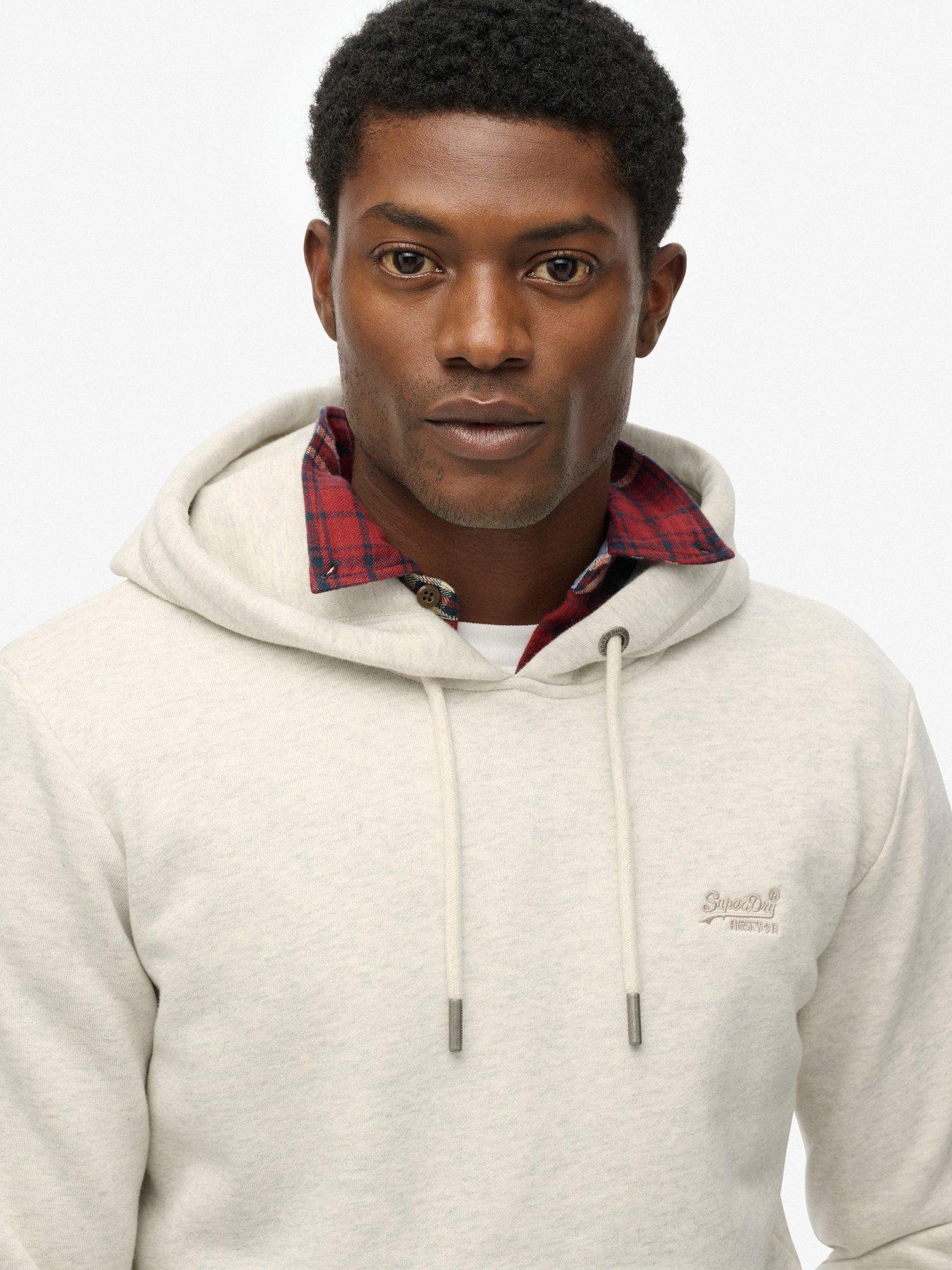  image of superdry-essential-logo-hoodie-grey