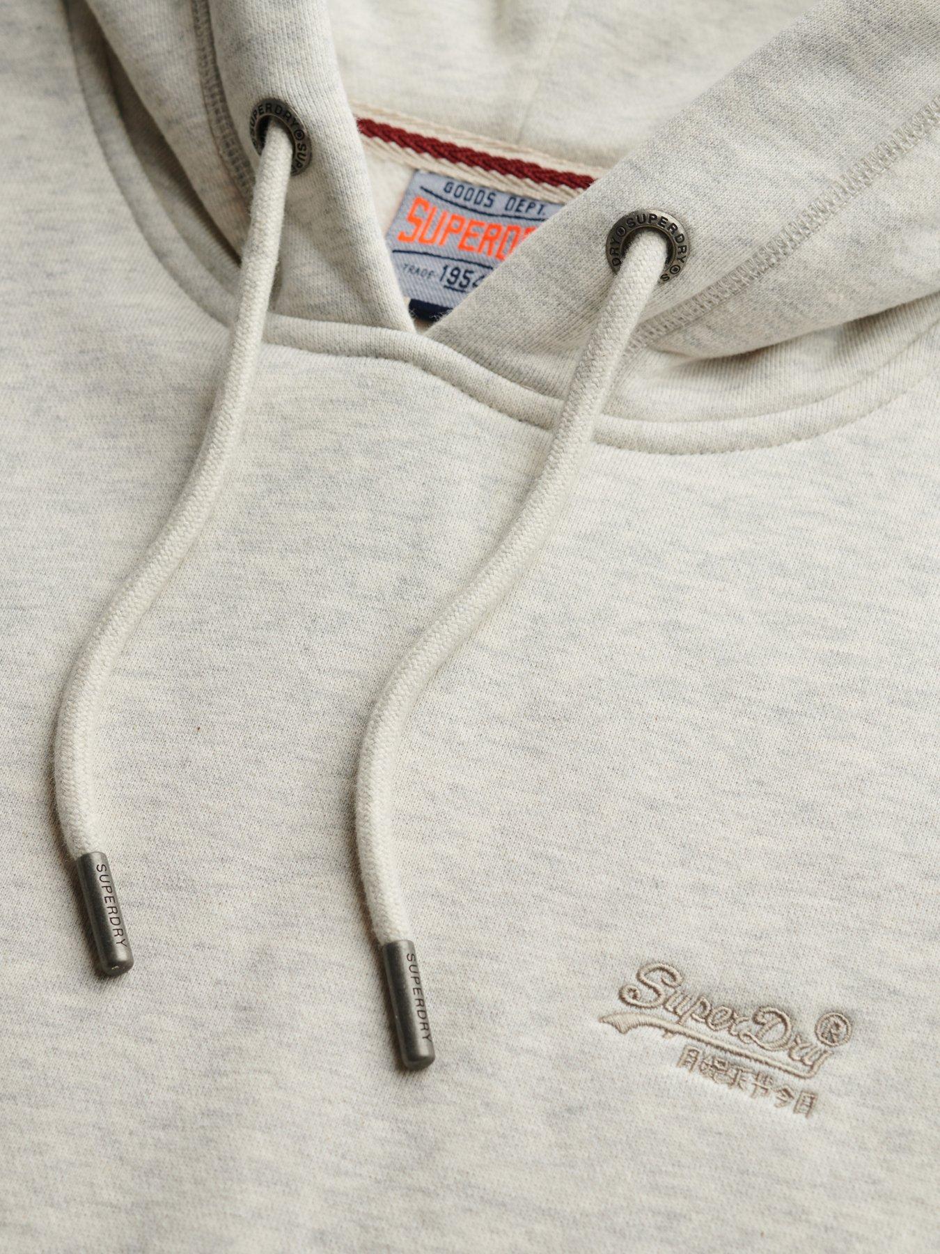  image of superdry-essential-logo-hoodie-grey